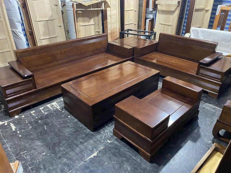 Sofa 2 Văng Chân Pháo Màu Nâu Đỏ Cao Cấp_thumbnail_7