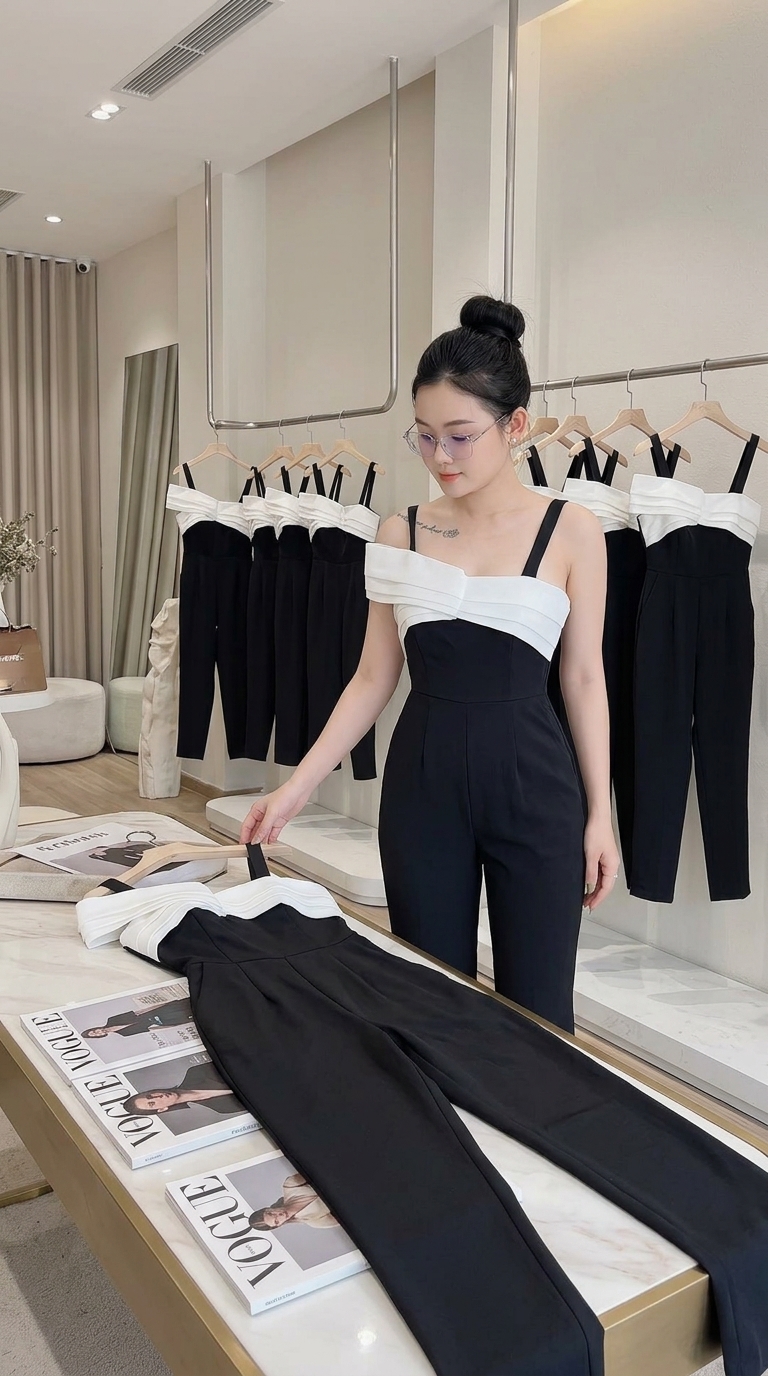 Jumpsuit dây nơ sành điệu_thumbnail_7