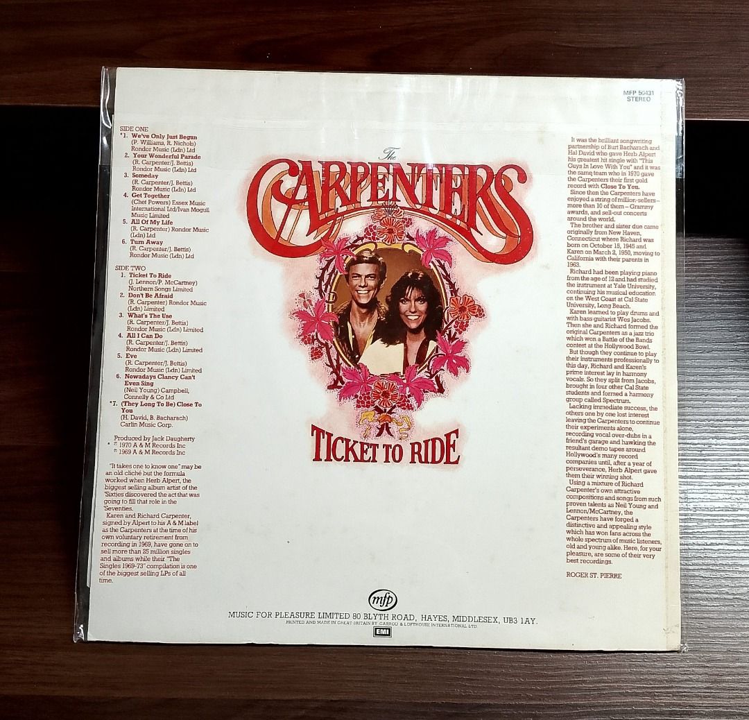 CARPENTERS - TICKET TO RIDE _thumbnail_1