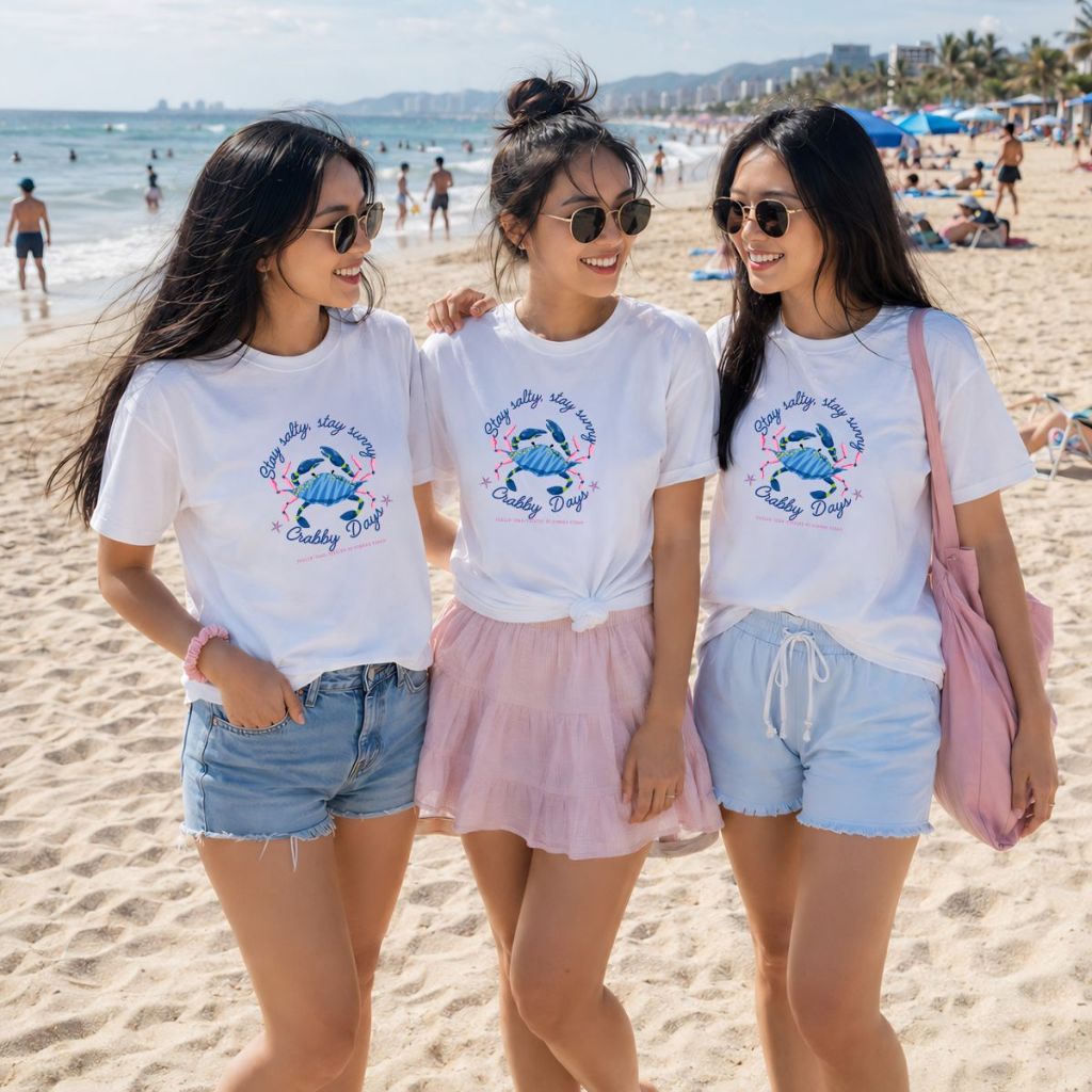 [Form Rộng] Áo phông đồng phục hội, nhóm du lịch màu trắng nhiều hình xinh -  LOZA  R0015_thumbnail_1
