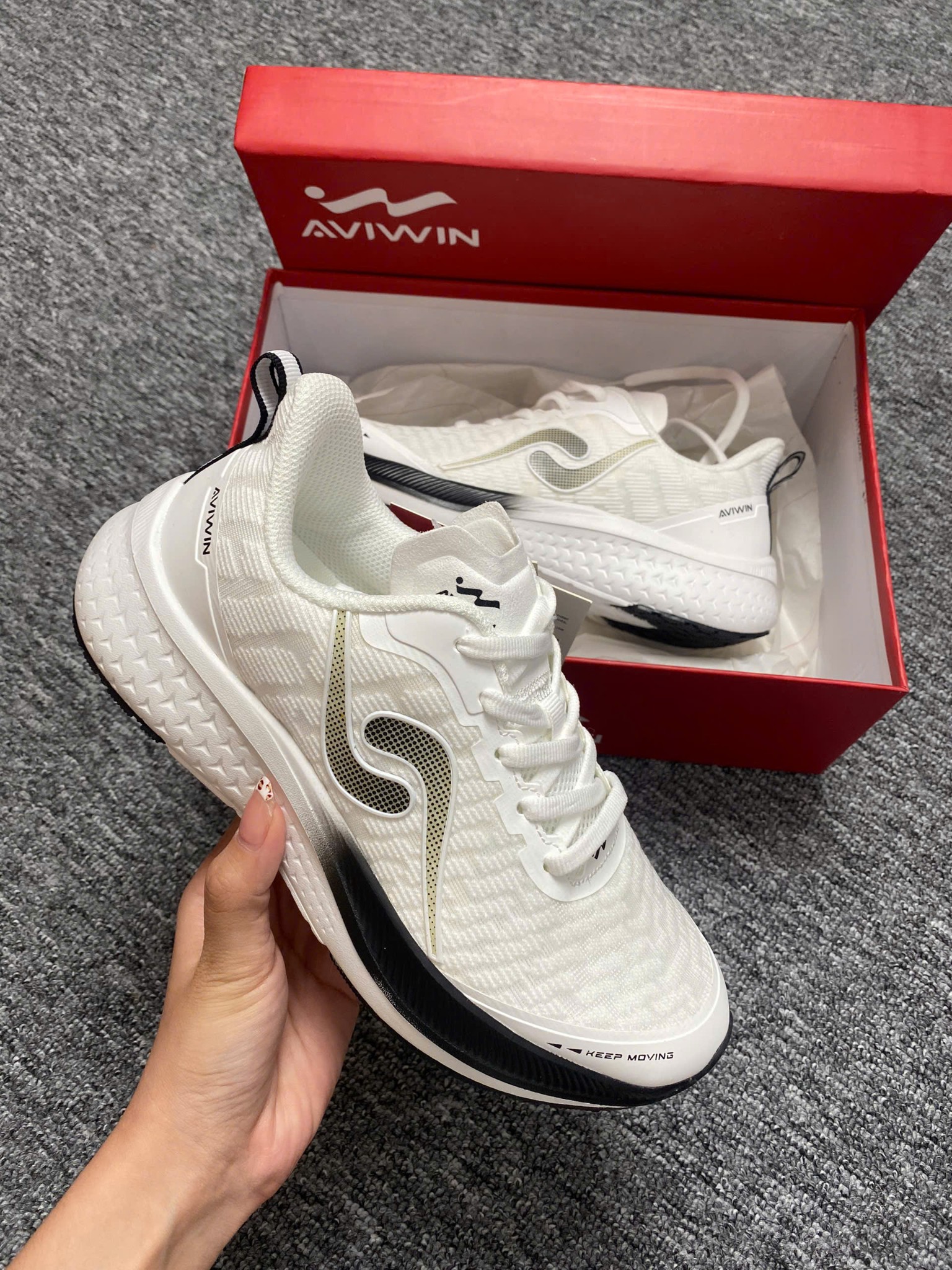 [AVS001] [TẶNG KÈM TẤT]Giày Chạy Bộ  AVIWIN AviSpeed AVS001, Giày Thể Thao Chất EVA Foam Siêu Nhẹ, Linh Hoạt Đàn Hồi Cao