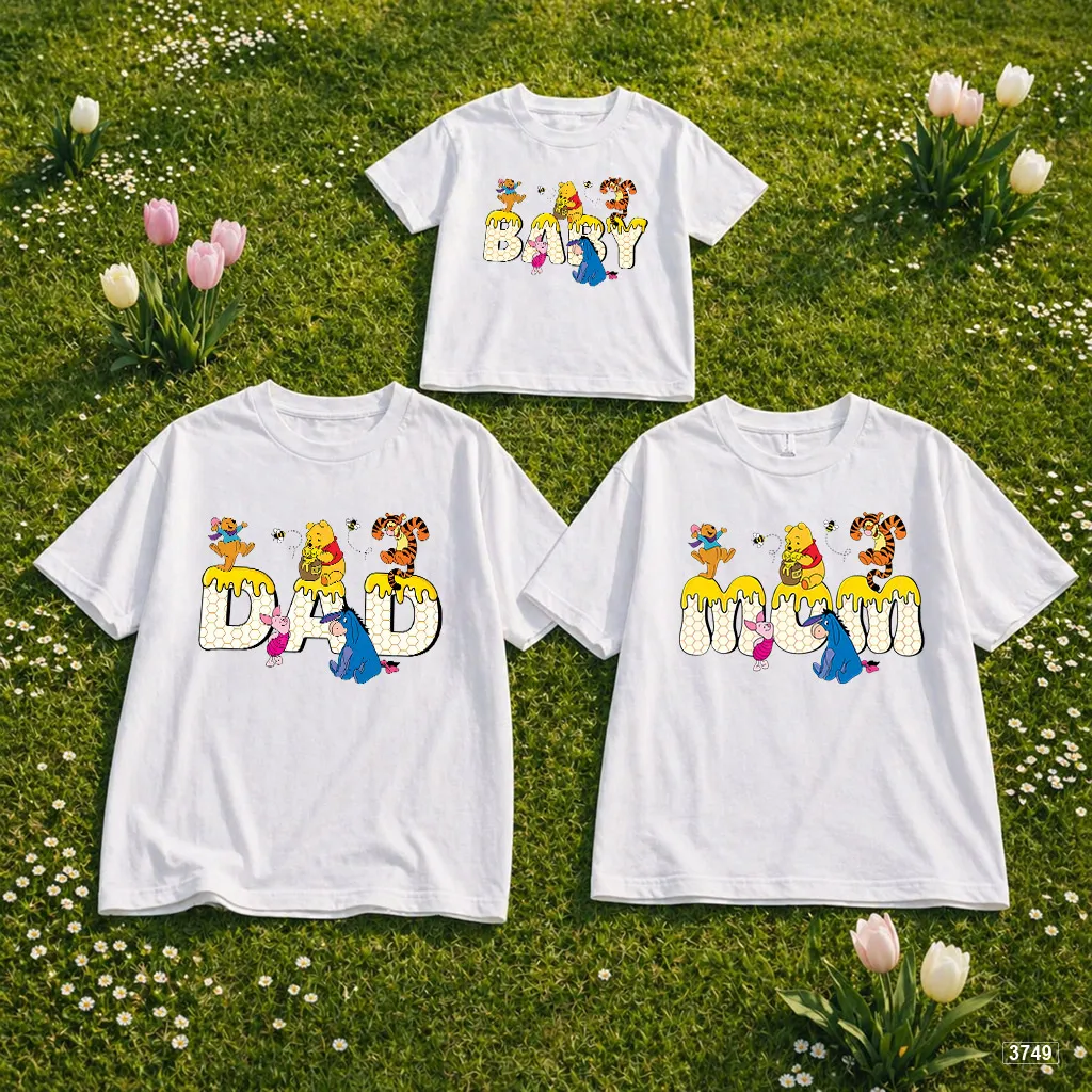 Áo thun mùa hè cho bé và gia đình hoạt hình đáng yêu Kado 3749_thumbnail_6