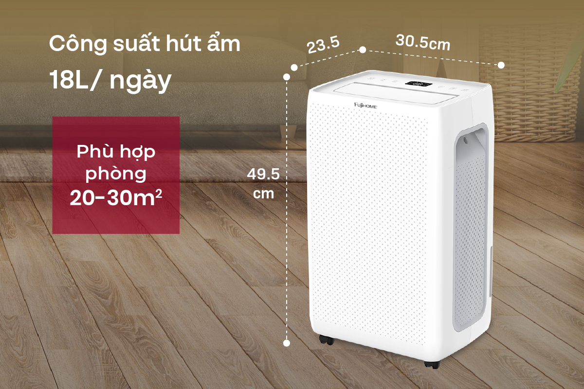 Máy hút ẩm dân dụng Fujihome DH18W-HEPA_thumbnail_5