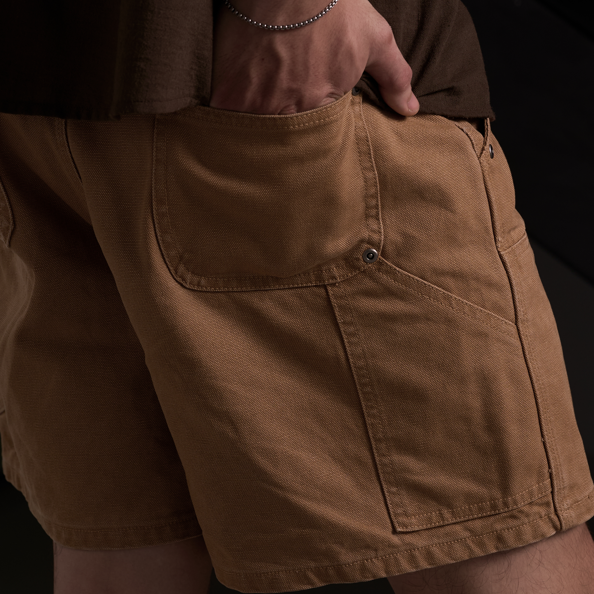 IMPERFECT - QUẦN SHORT DOUBLEKNEE VẢI CANVAS 420GSM DÀY DẶN, PHONG CÁCH ĐƯỜNG PHỐ NAM MENSWEAR_thumbnail_8