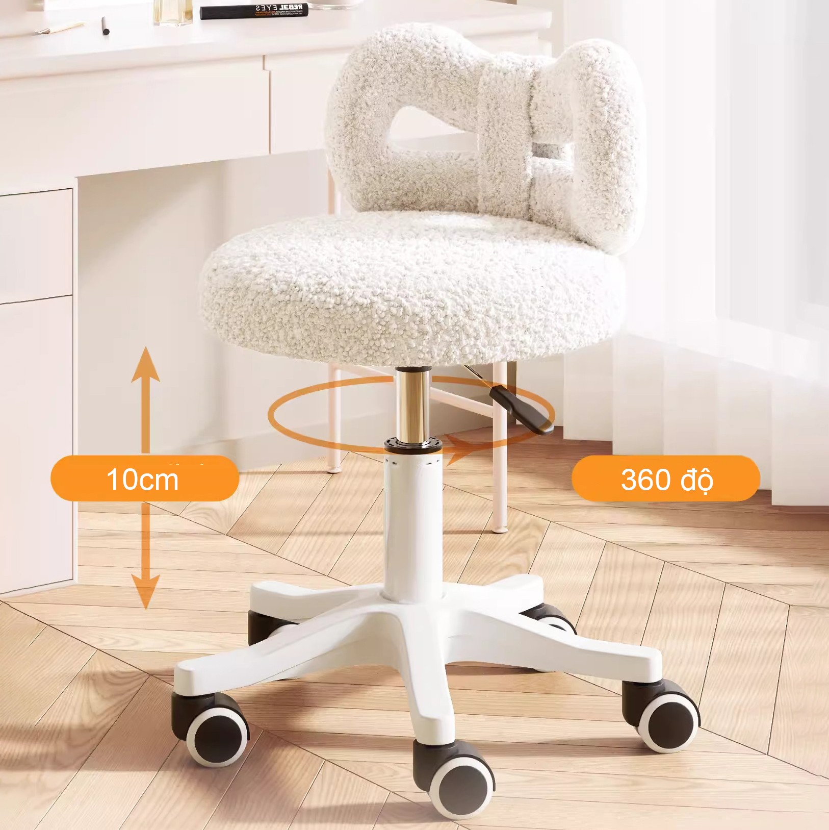 Ghế Xoay Trang Điểm - Decor Phòng Xoay 360 Độ_thumbnail_8