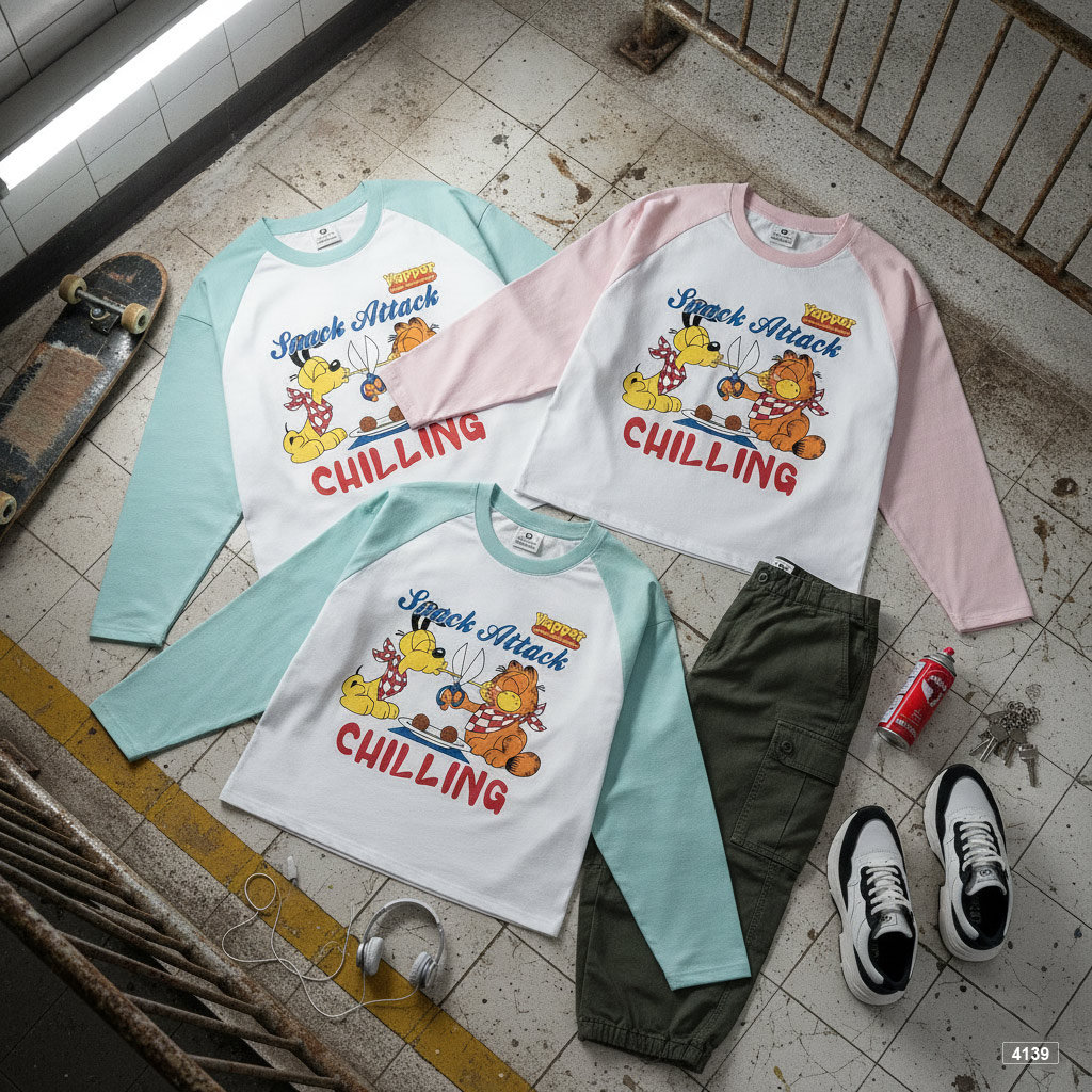 Áo thun boxy raglan tay dài Chilling Miucho 4139_thumbnail_7