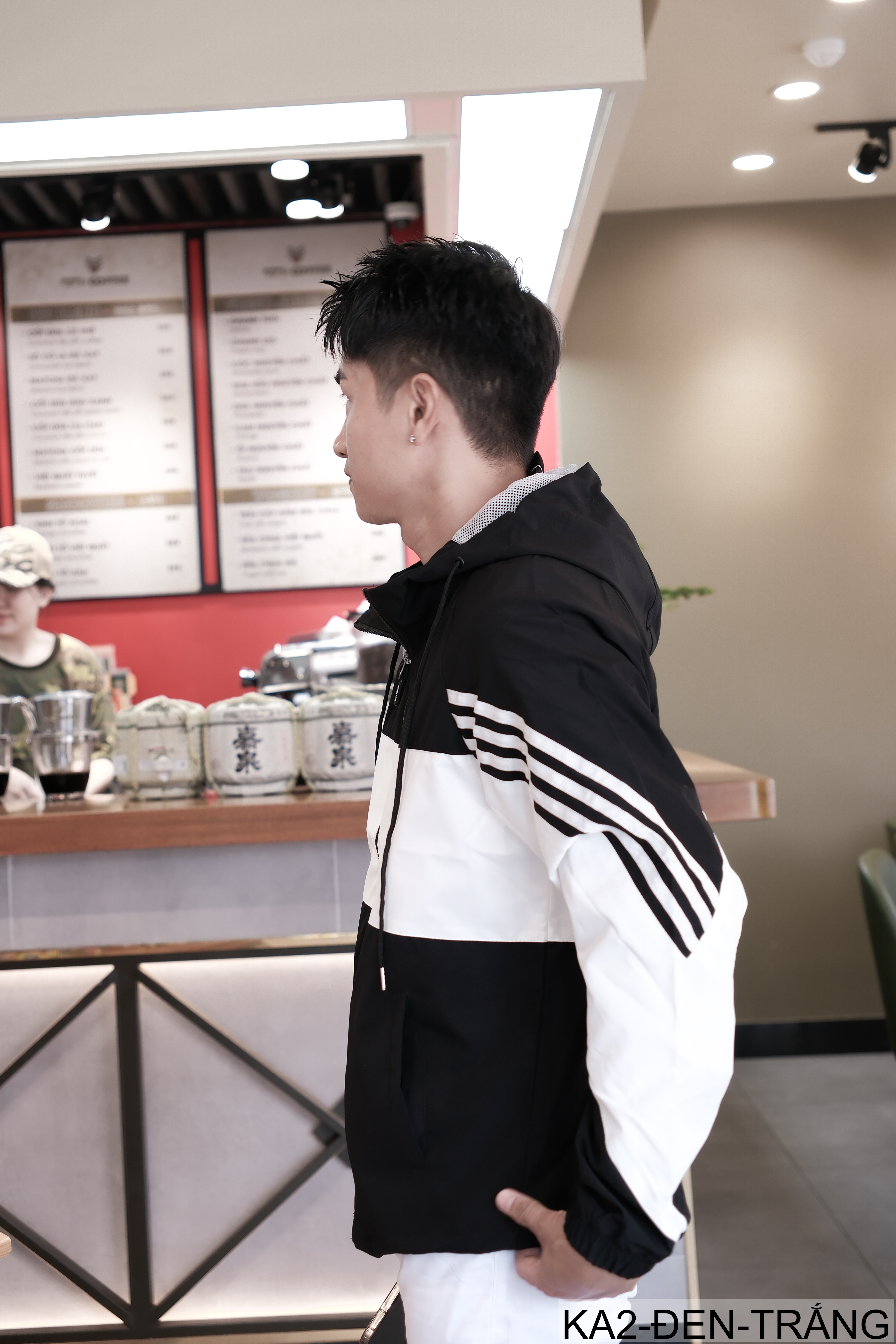 KA2 - Áo khoác nam phối màu thời trang, liền mũ, chống gió, phù hợp xuân thu_thumbnail_13