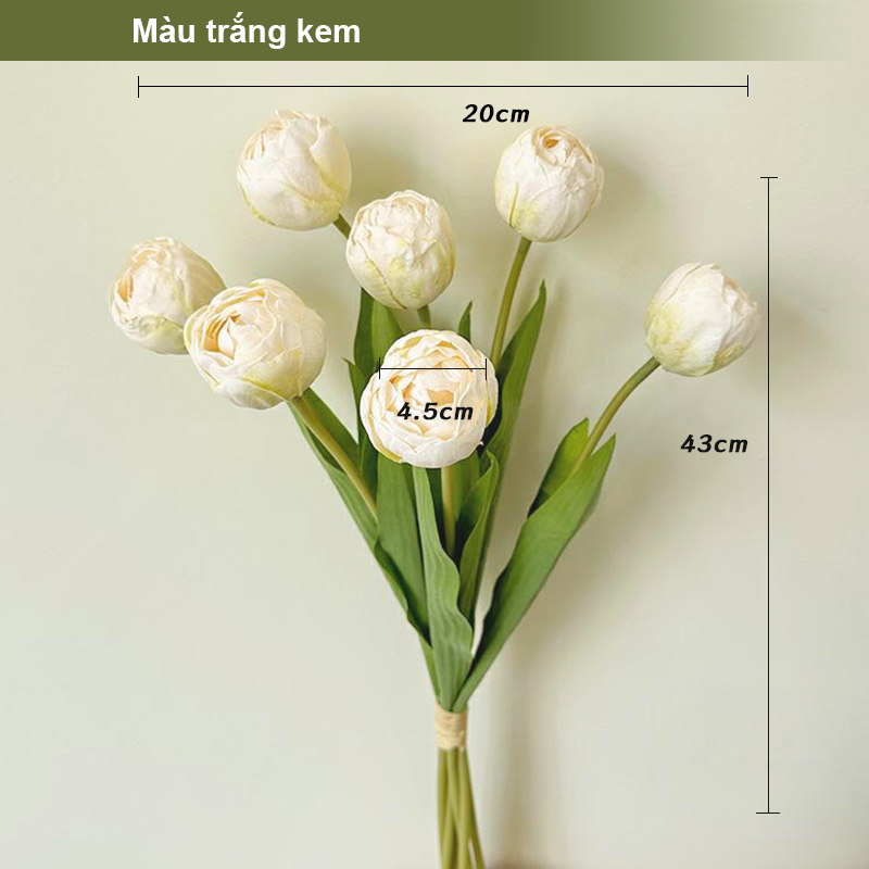 Combo 10 Bông Hoa TuLip Lụa Cánh Kép Cao Cấp_thumbnail_16