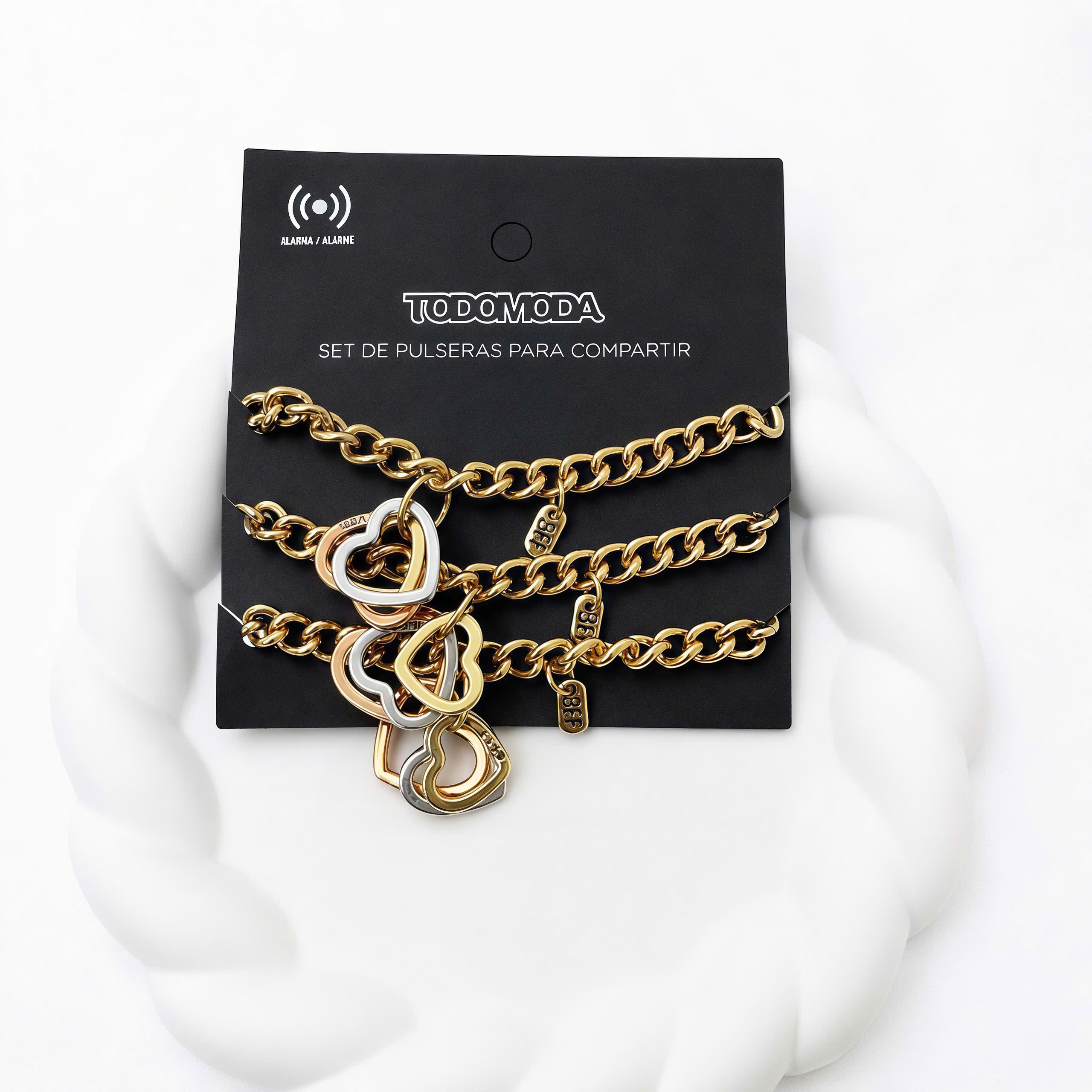 Set vòng tay BFF trái tim phối màu