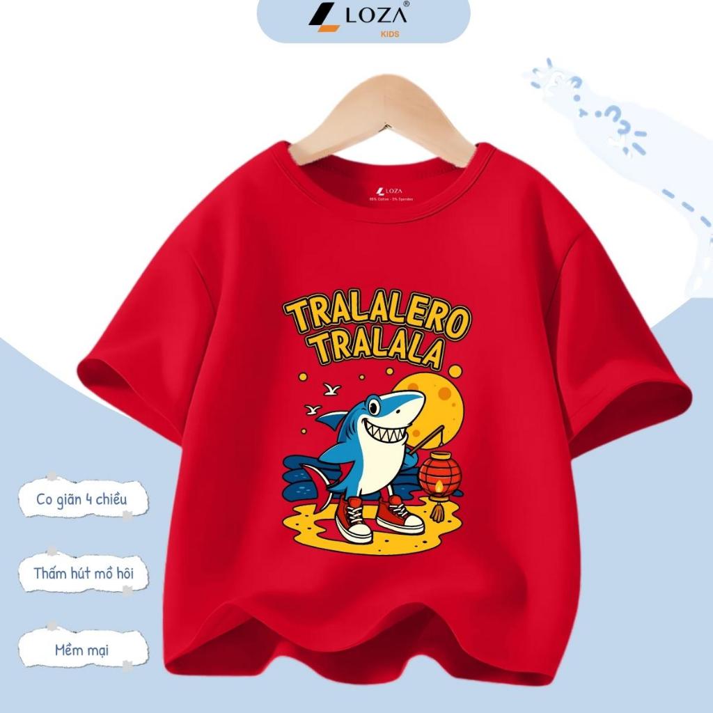 [XẢ KHO SIZE 120] Áo phông cho bé trai bé gái nhiều mẫu chất liệu thun cotton mềm mát size từ 18-22kg - Loza Kids XA0005_thumbnail_29