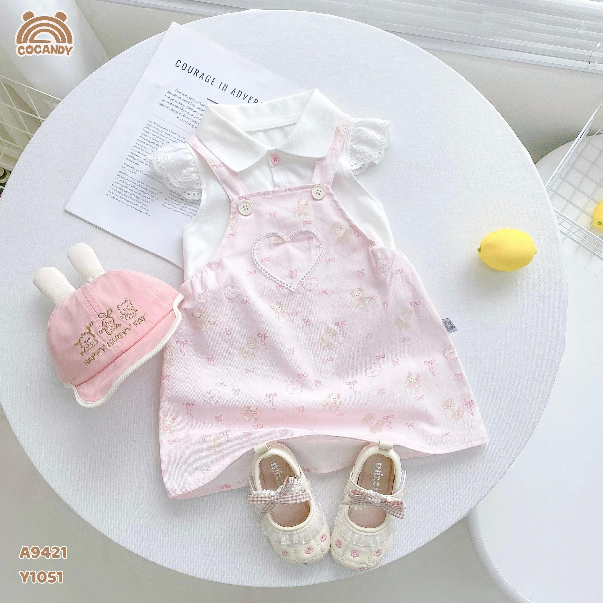 Yếm váy kaki HỒNG hình gấu nơ_thumbnail_1