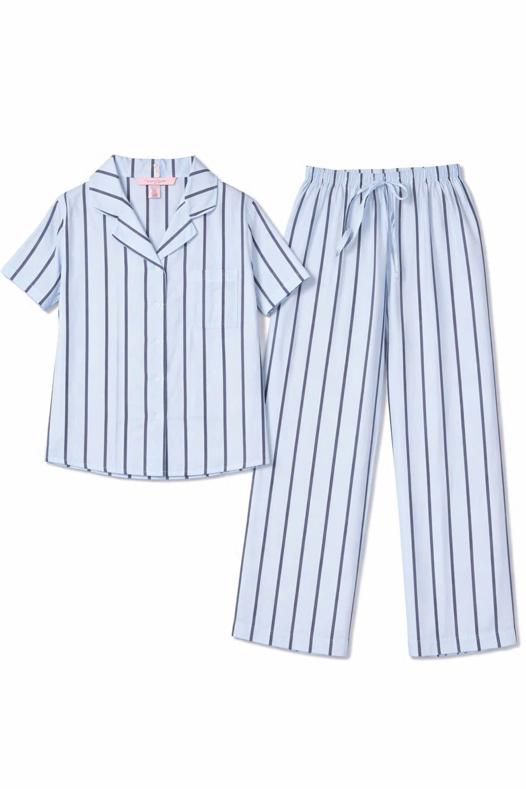 E341 BỘ PJM XANH SỌC GHI ÁO CỘC + QUẦN DÀI VIC