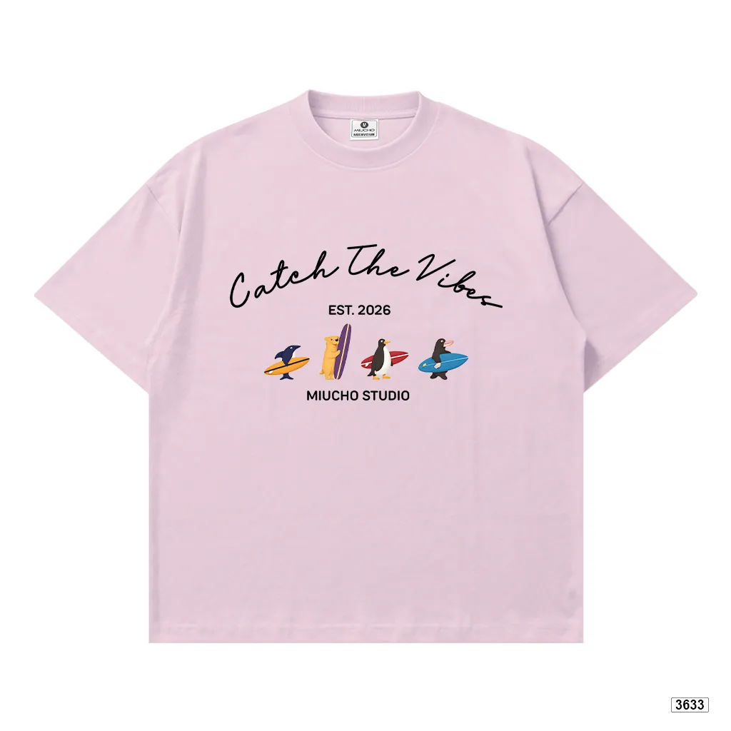 Áo thun unisex form boxy Catch the vibes Miucho 3633_thumbnail_17