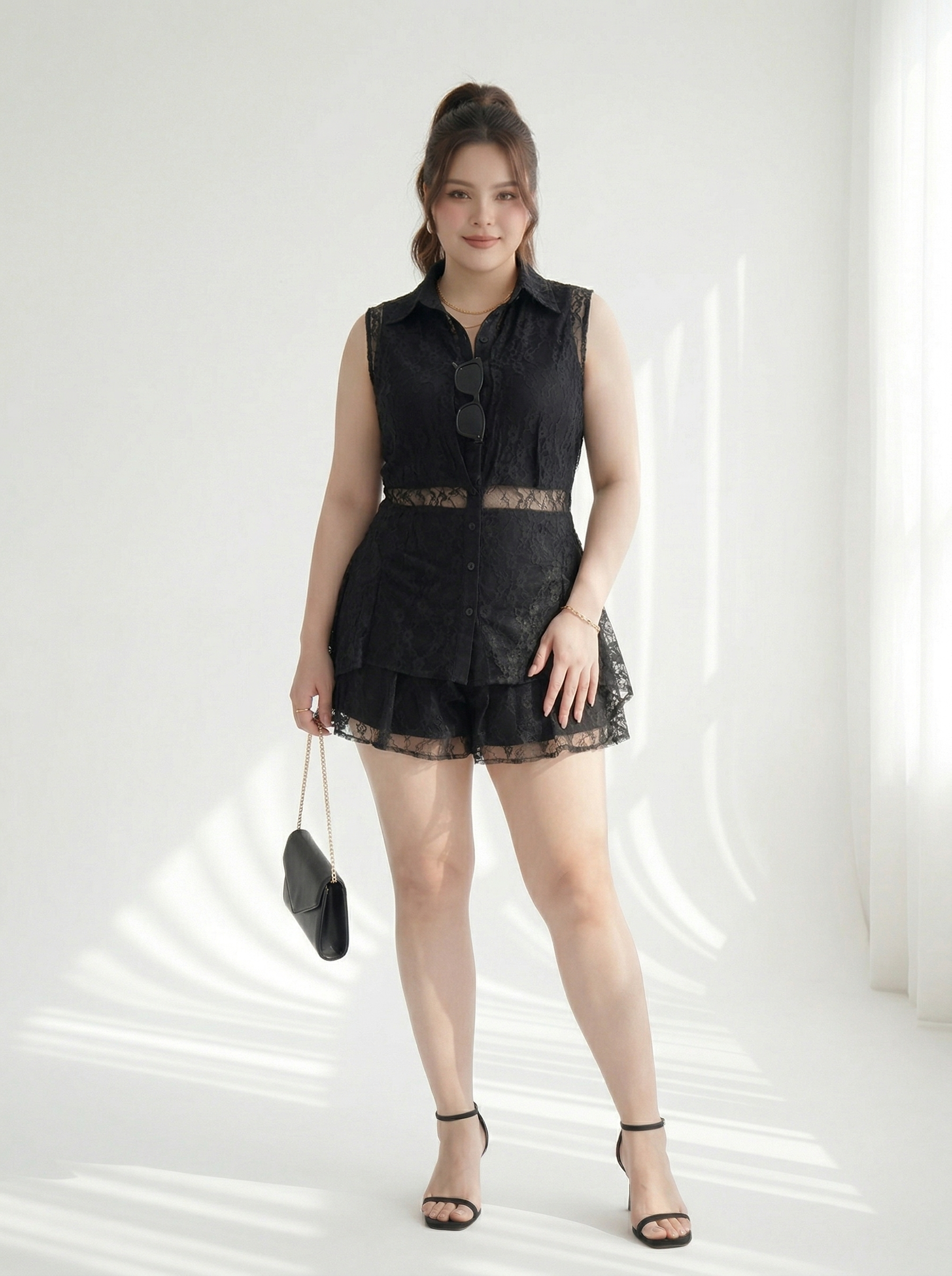 BIGSIZE NỮ - Sét áo ren kiểu kèm chân váy V-SET12_thumbnail_1