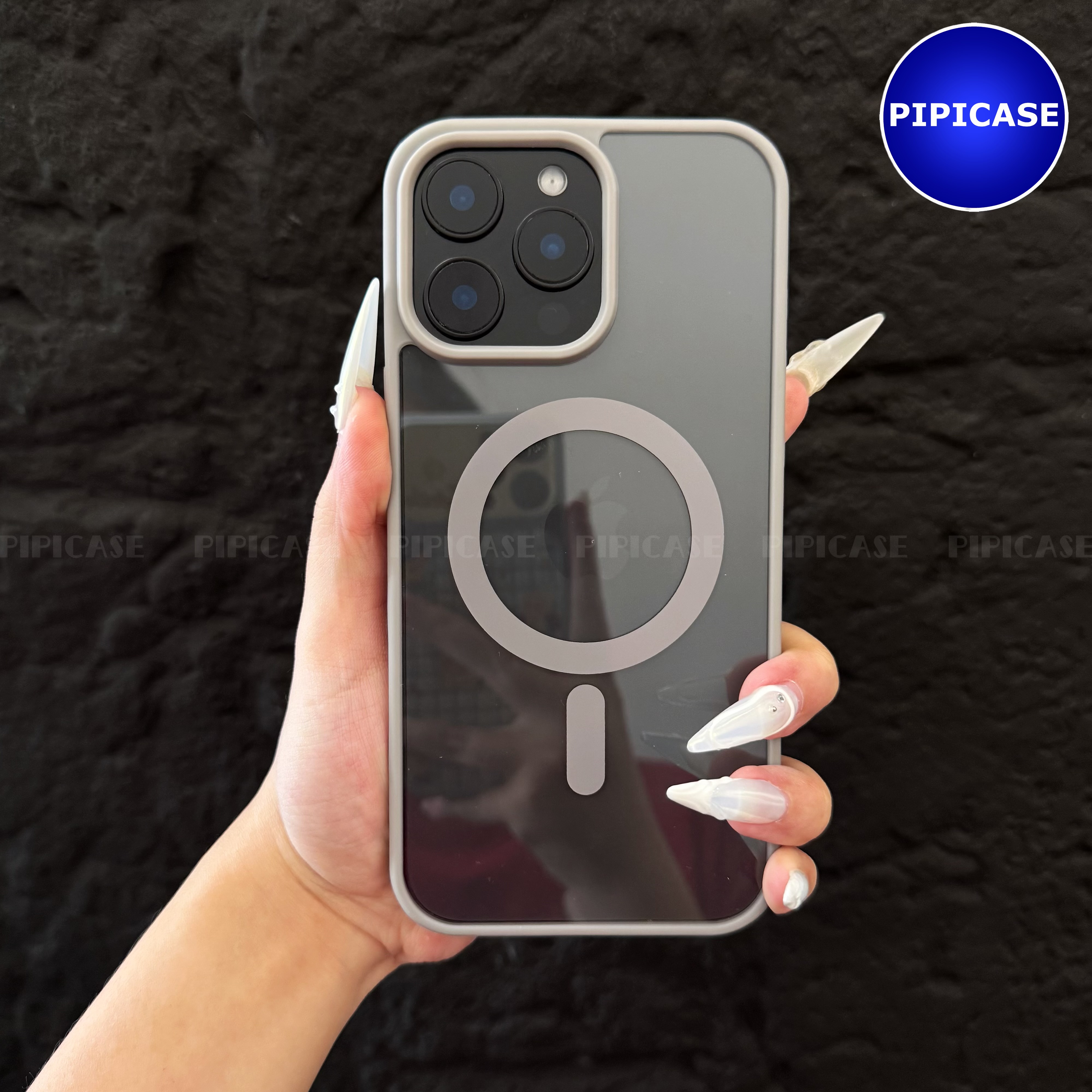 Ốp Lưng iPhone 15 Pro - Chic - Xám_thumbnail_7
