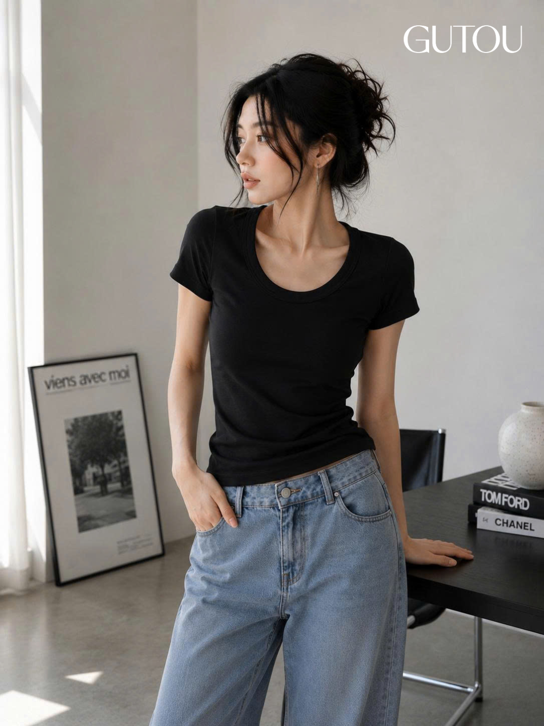 [ GUTOU ] Áo Thun Ôm Body Ivy Tee_thumbnail_7