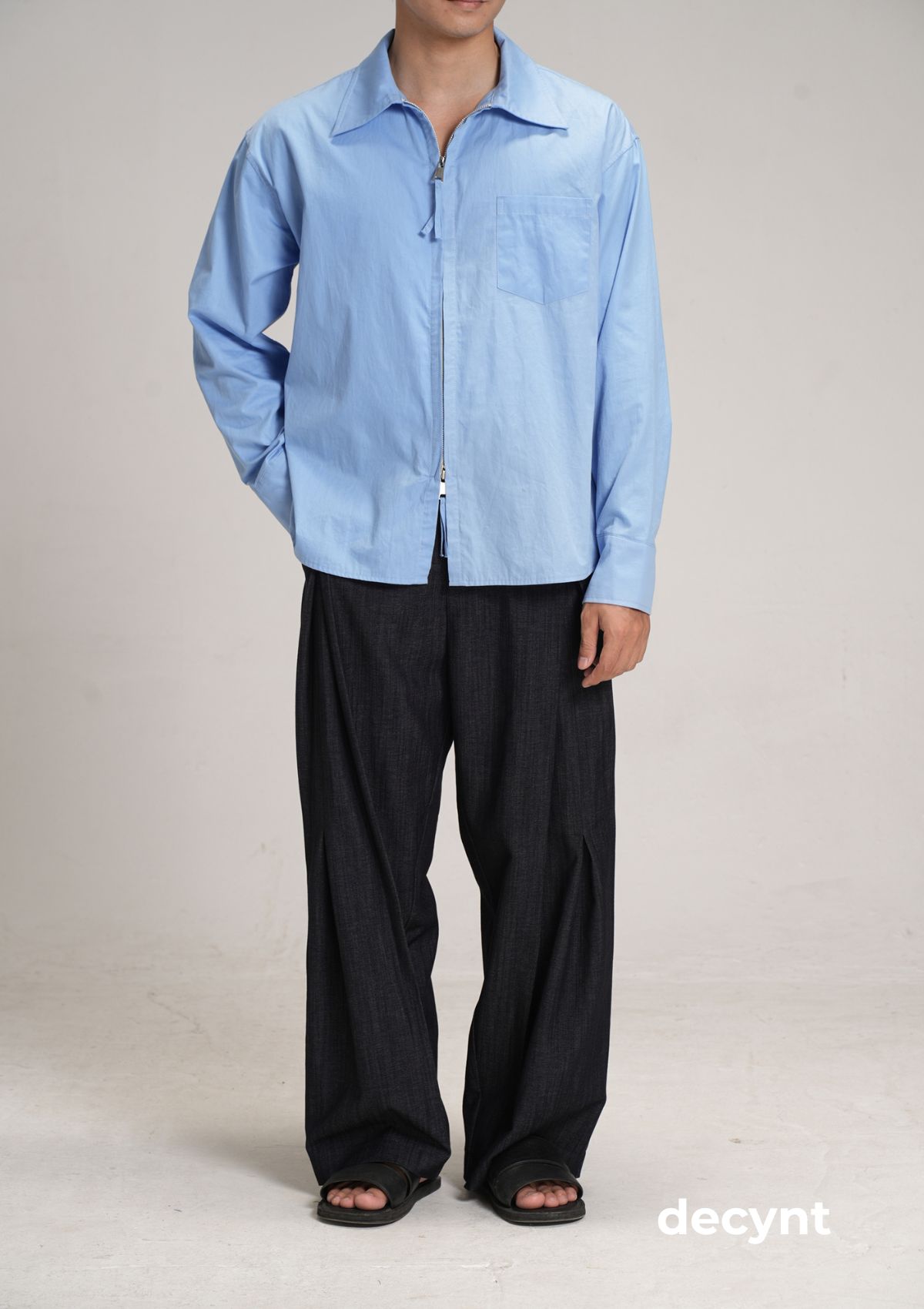decynt Shirt 03 - Áo sơ mi khoá kéo 2 chiều chất liệu 100% cotton_thumbnail_2
