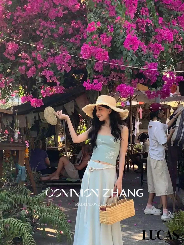 Chân váy dáng xòe cạp chun + belt da tết mặt gỗ_thumbnail_10