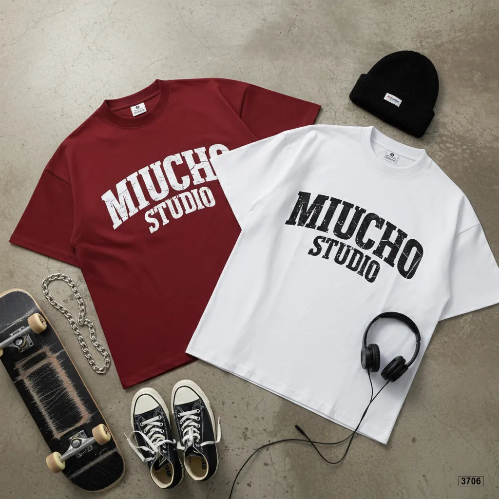 Áo thun boxy unisex phong cách đường phố Miucho Studio 3706_thumbnail_7