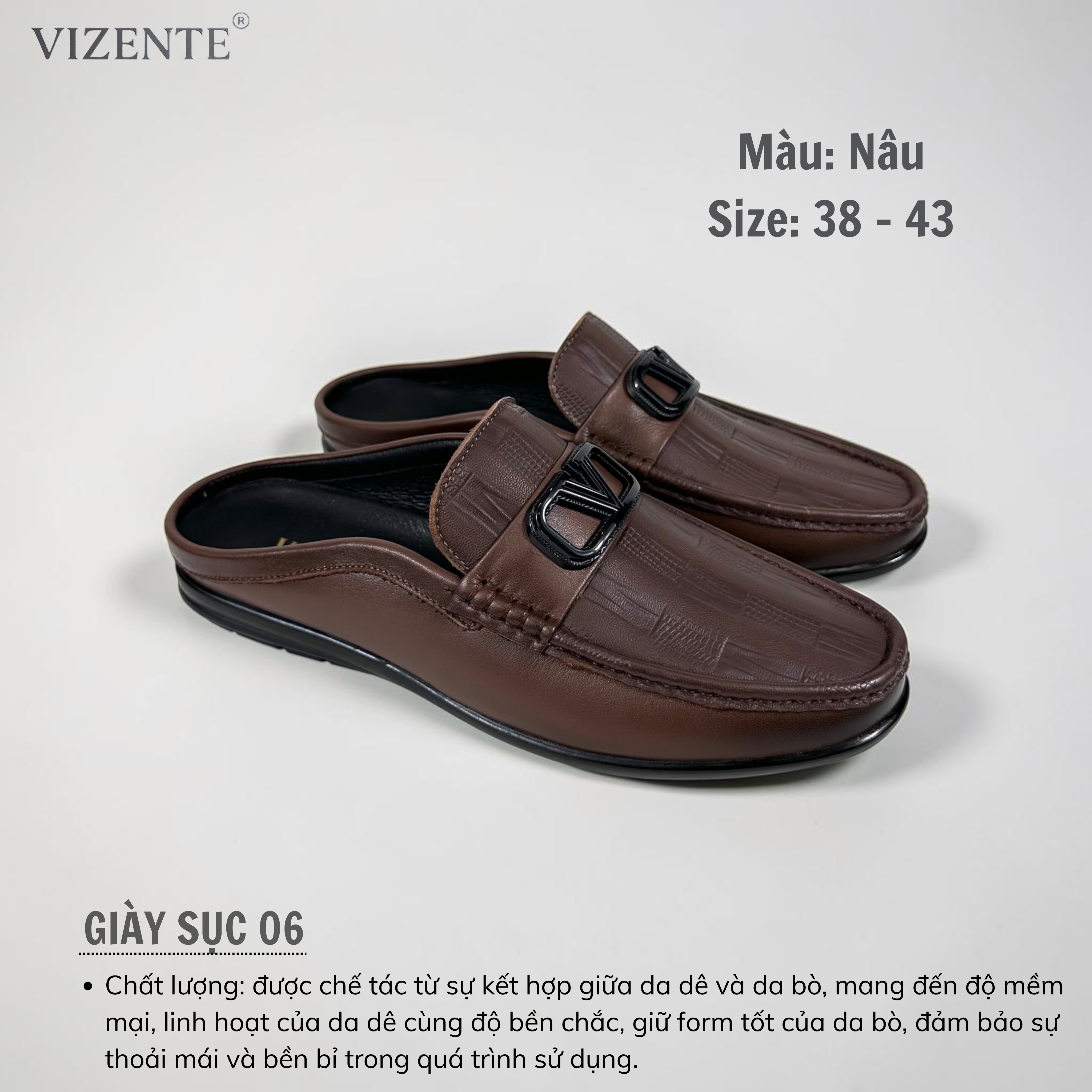 Giày Da Nam Sục Lười 06