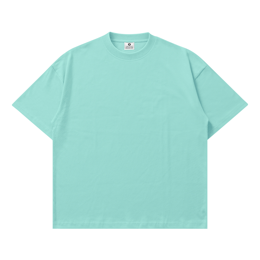 Áo thun trơn unisex form boxy AXT01 Miucho chất vải cotton co giãn 2 chiều