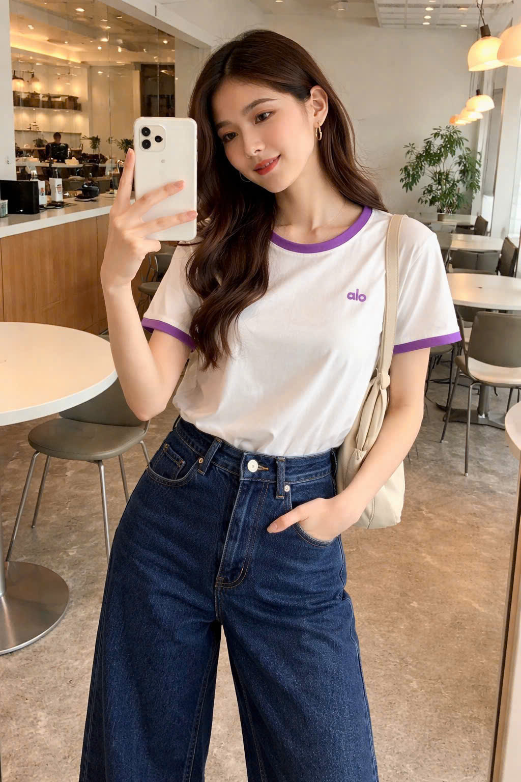 E378 ÁO PHÔNG TRẮNG ALO PHỐI VIỀN ( gộp màu viền áo )