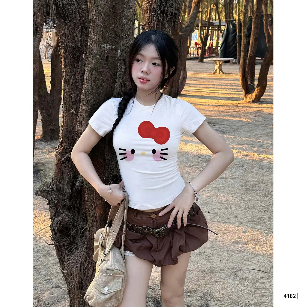 Áo baby tee ôm body Kittie dễ thương Beezy 4182_thumbnail_6