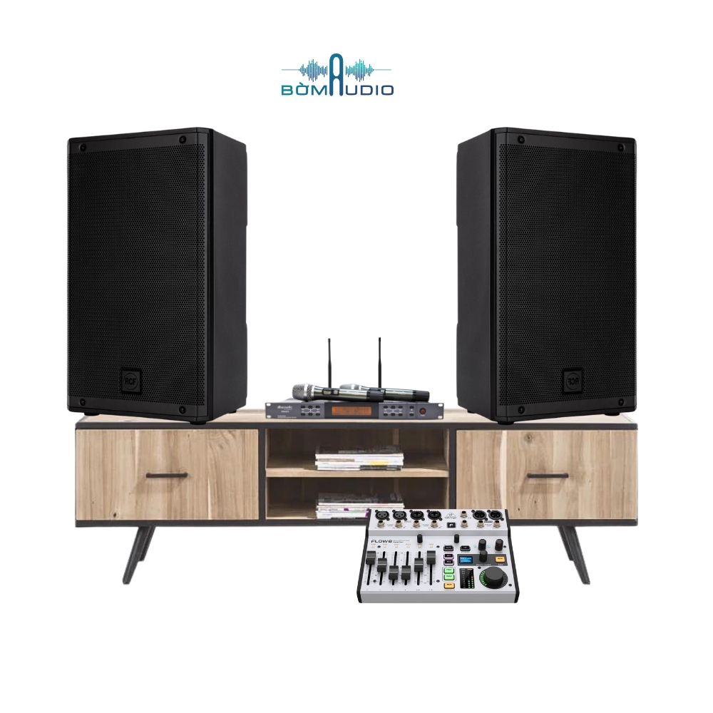 Combo Mixer BEHRINGER FLOW 8 + Micro DBACOUSTIC DB450II + Loa RCF ART 912-A - B311_thumbnail_1
