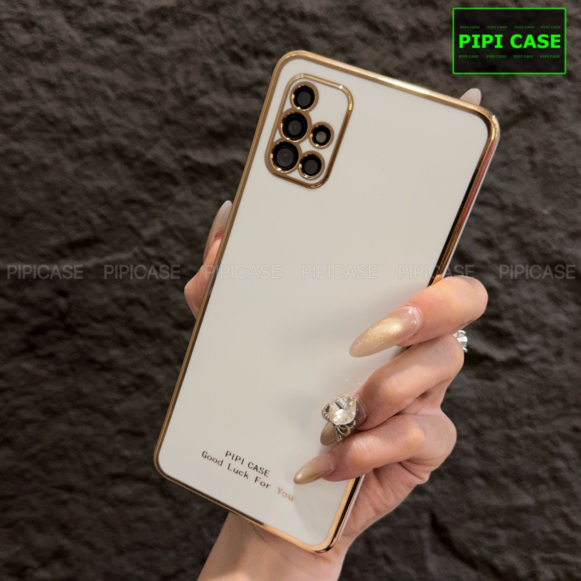 Ốp Lưng Samsung A71 - Royal - Trắng