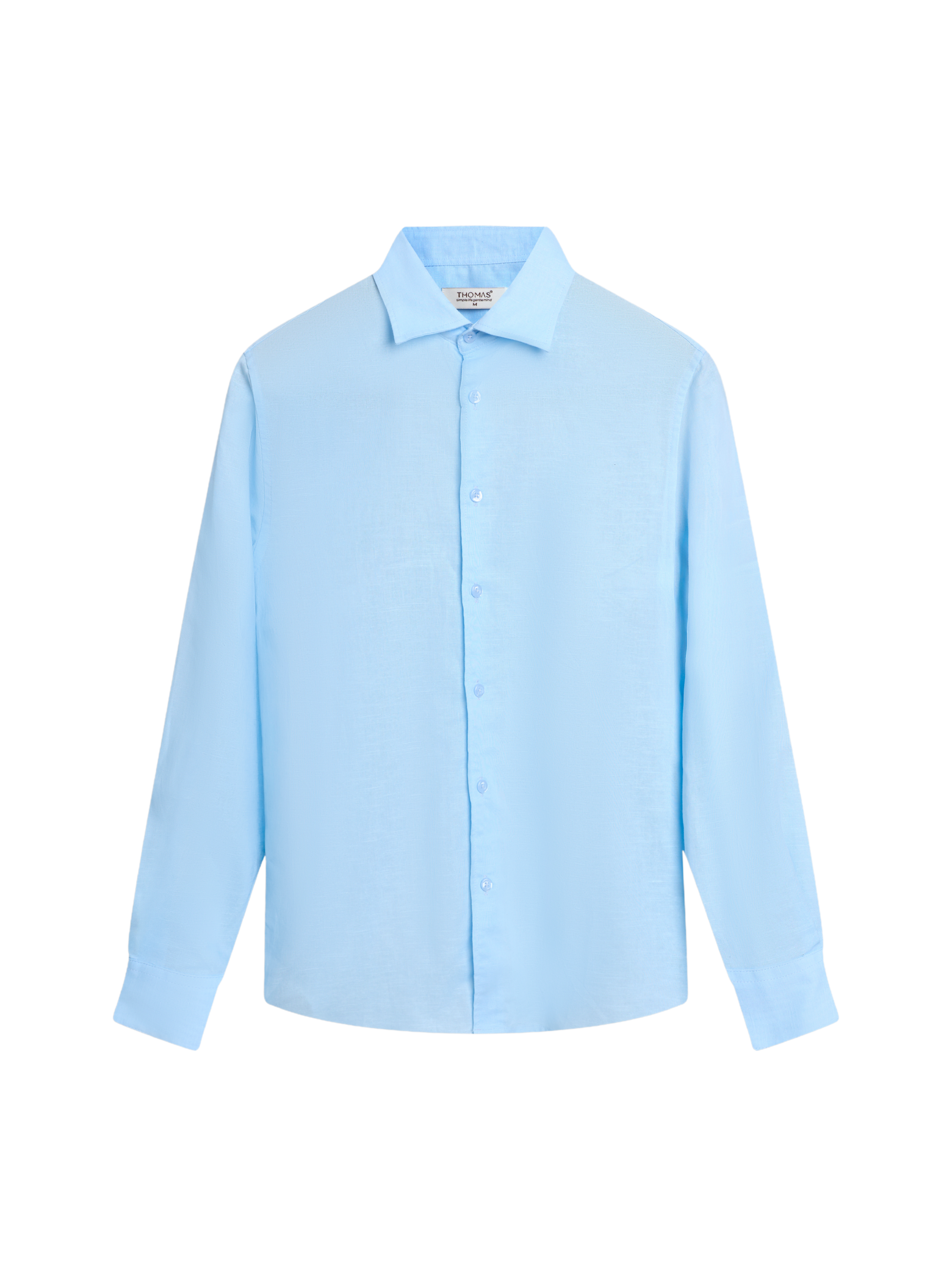 Áo Sơ Mi Dài Tay Cổ Cutaway Elio Vải Linen Form Regular