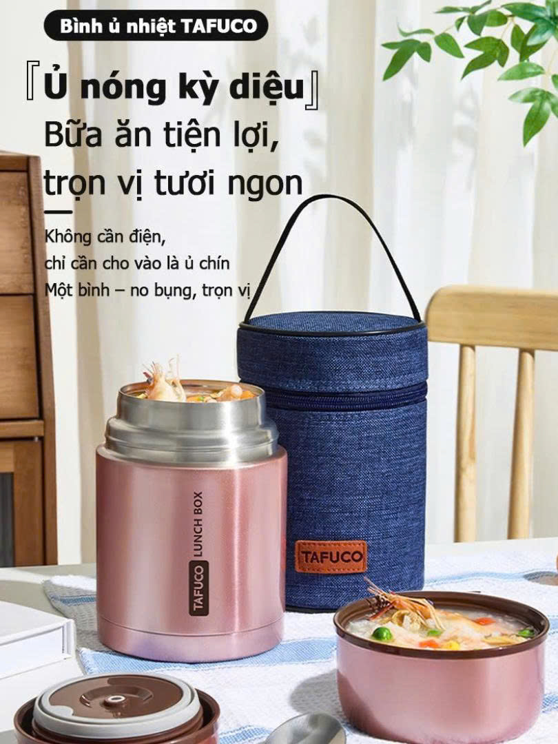 Bộ Bình Giữ Nhiệt Đựng Thức Ăn TAFUCO