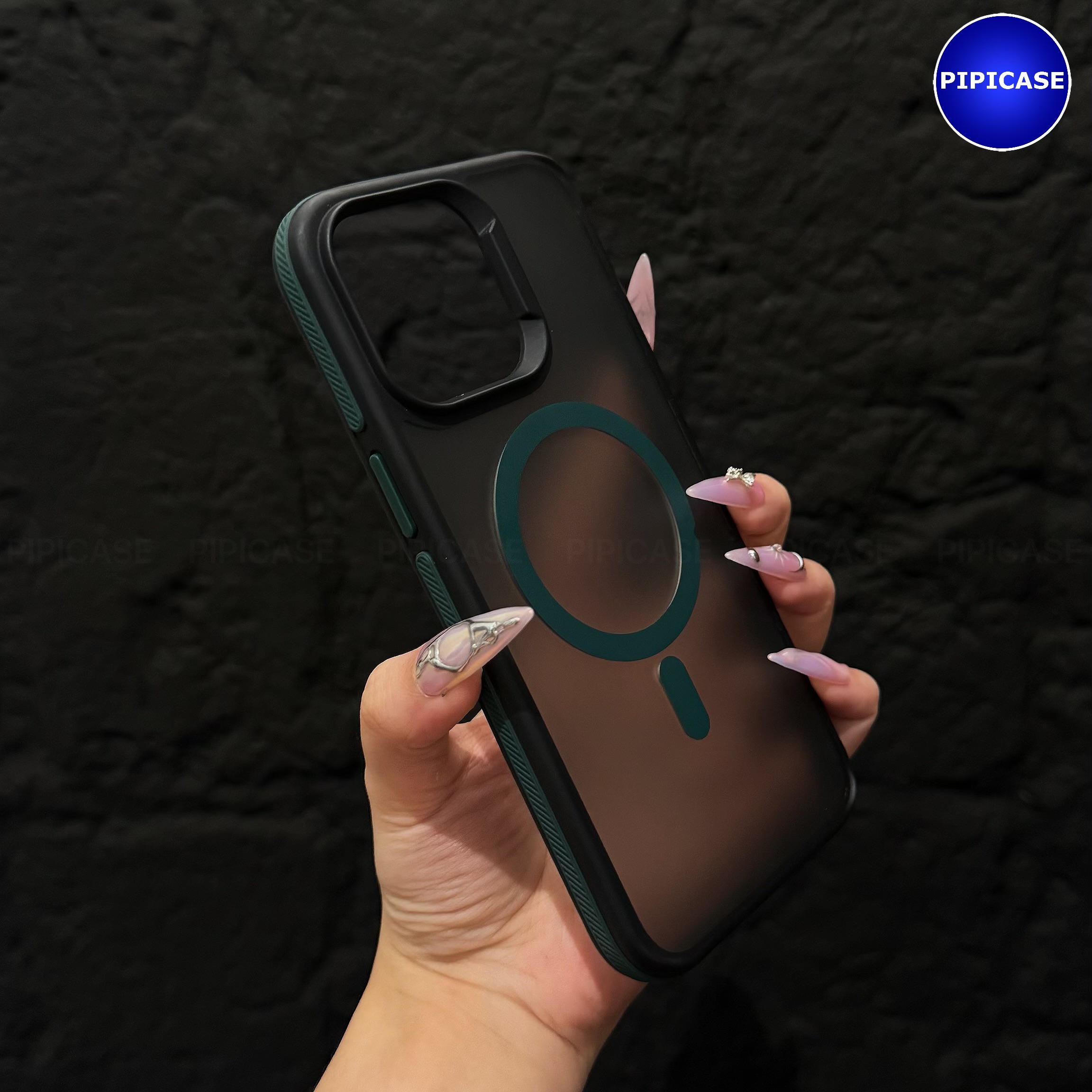 Ốp Lưng iPhone 15 Pro Max - Map - Xanh Rêu_thumbnail_3