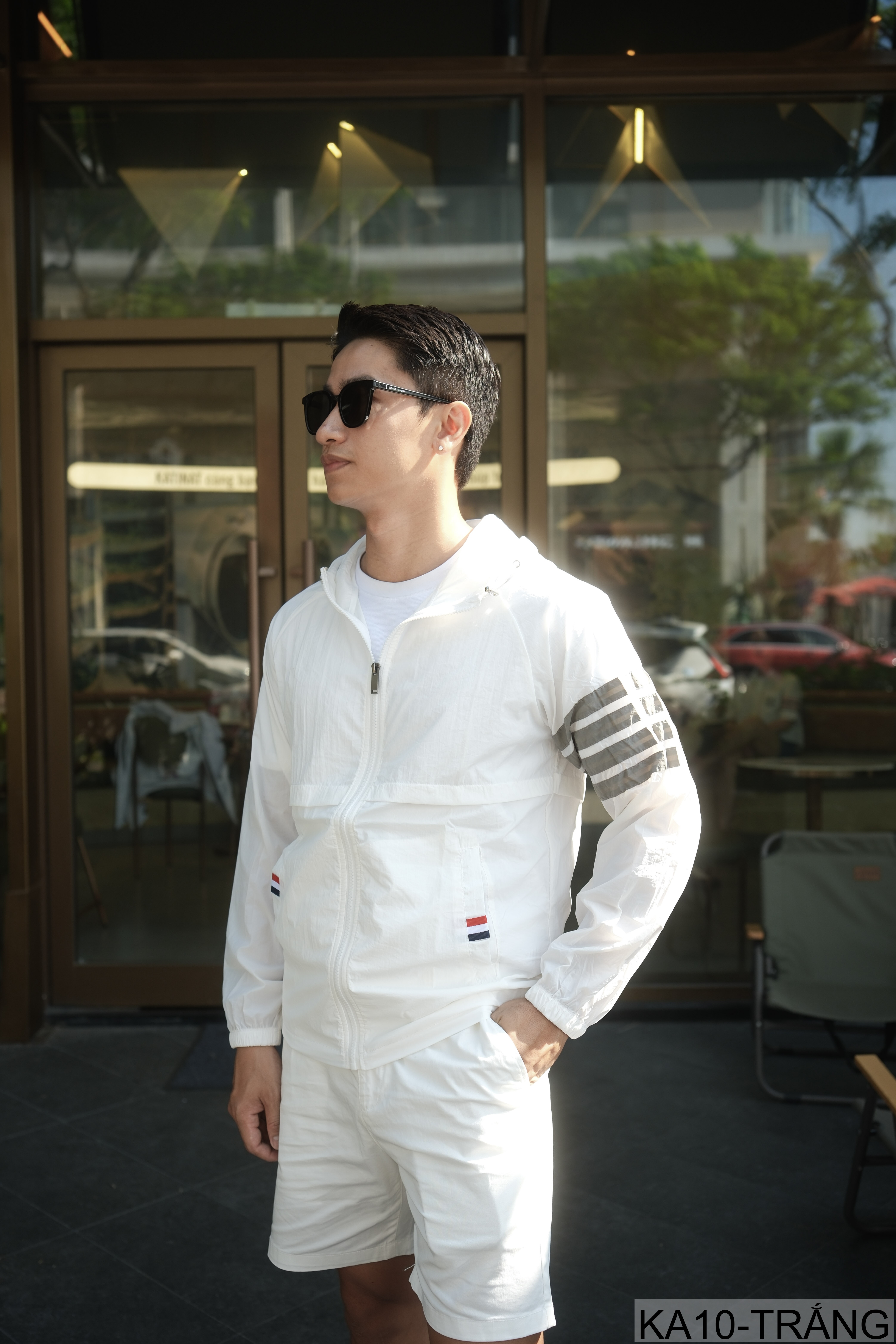 KA10 - Áo chống nắng nam nữ siêu mỏng thoáng khí, form rộng, tay dài có mũ, 3 màu xanh đậm trắng xám_thumbnail_7