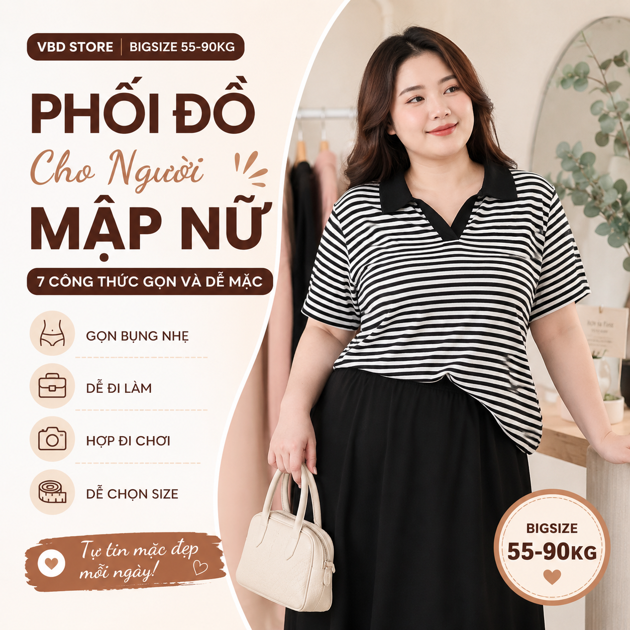 Phối Đồ Cho Người Mập Nữ: 7 Công Thức Gọn Và Dễ Mặc
