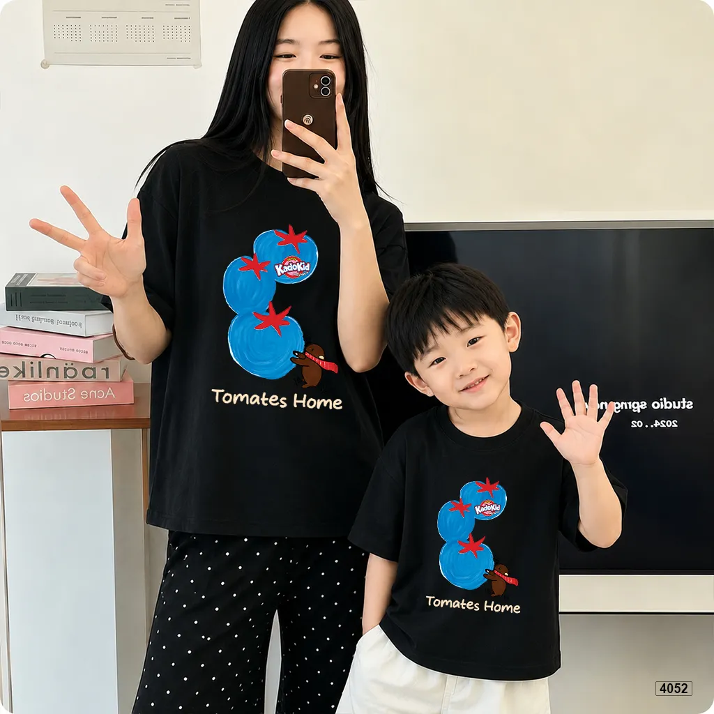 Áo thun mẹ và bé gia đình Cà chua đáng yêu Kado 4052_thumbnail_2