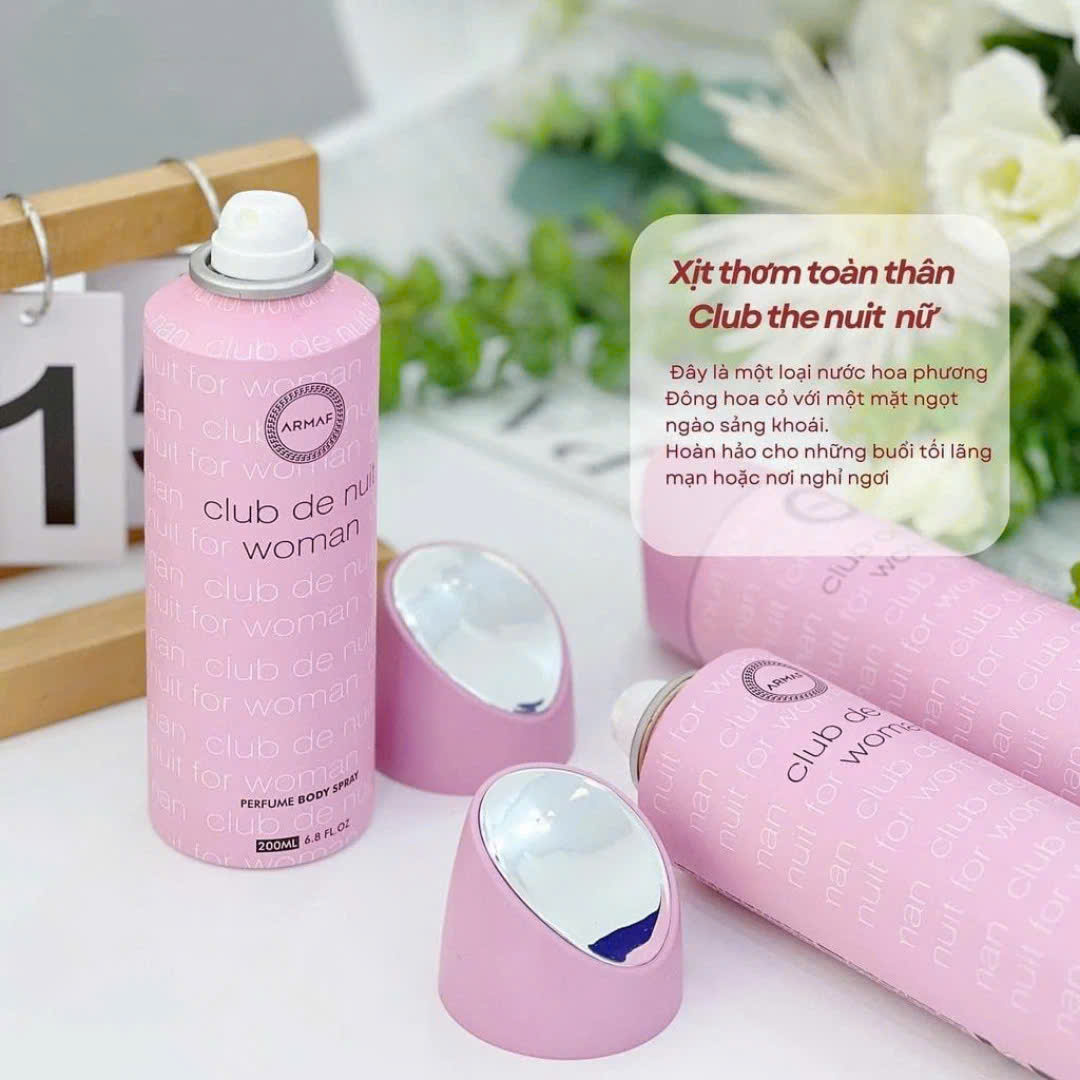 Xịt Thơm Toàn Thân Armaf Club De Nuit For Women – Ngọt Ngào & Quyến Rũ