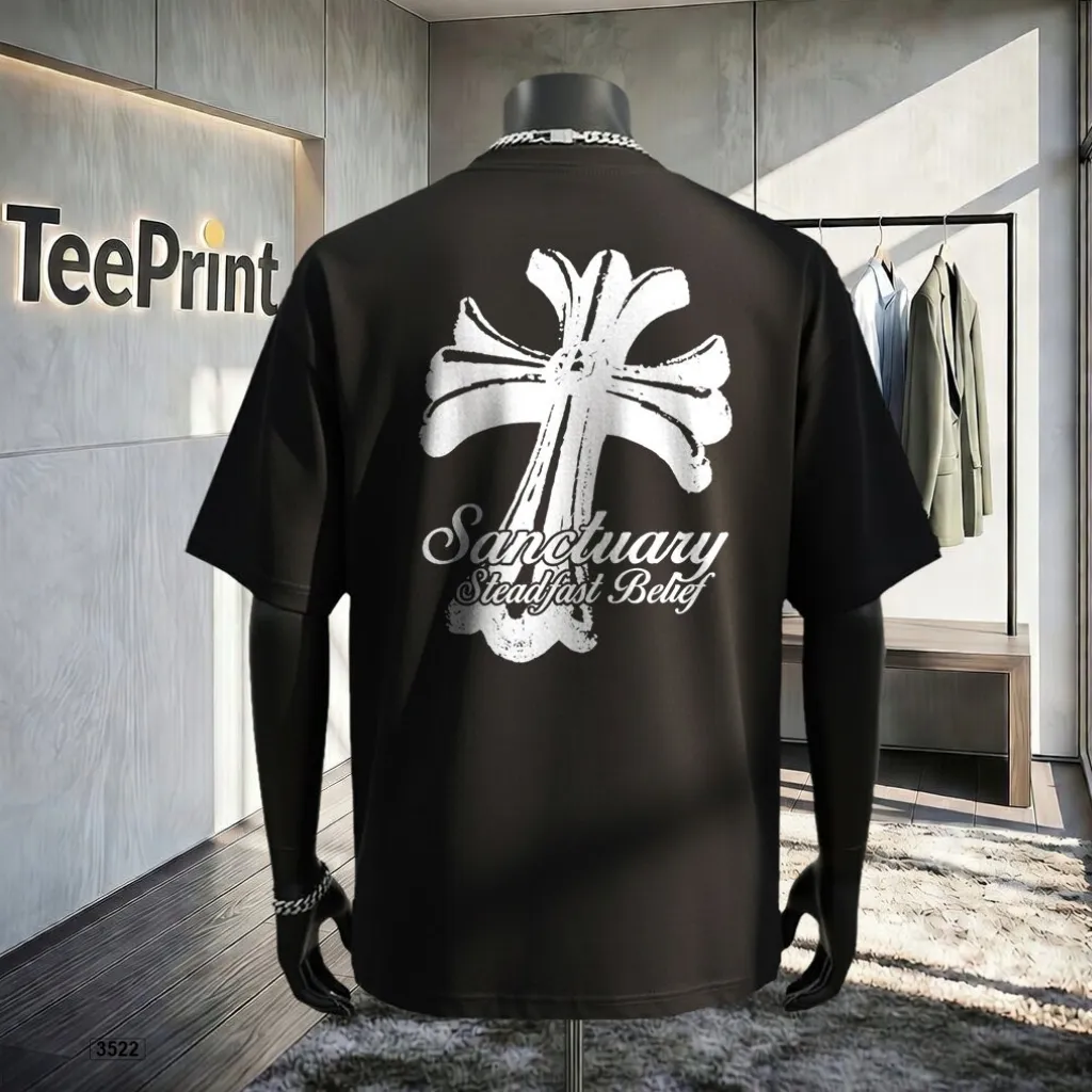 Áo thun nam oversize chất thoáng mát đứng form TeePrint 3522_thumbnail_4