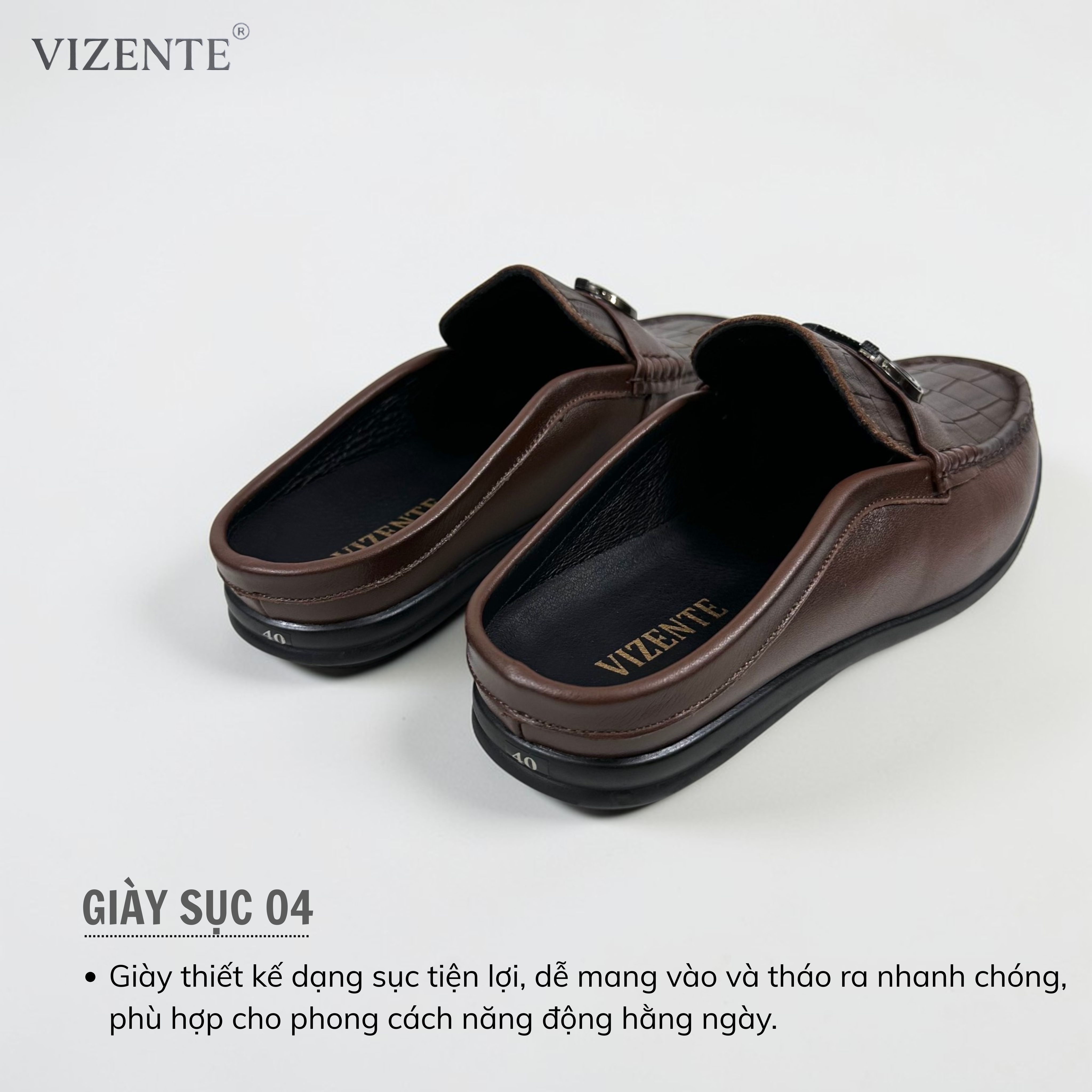 Giày Da Nam Sục Lười 04