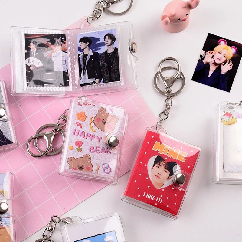 (Tặng ảnh) MÓC KHÓA ALBUM ẢNH mini FREE IN ẢNH theo yêu cầu dễ thương độc lạ, móc chìa khoá xe máy_thumbnail_1