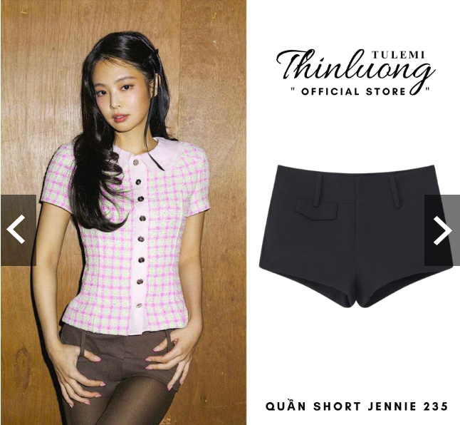 Quần short nữ màu đen Jen quần đùi nữ tôn dáng cạp cao dày dặn quần đùi cạp lớn 2 lớp