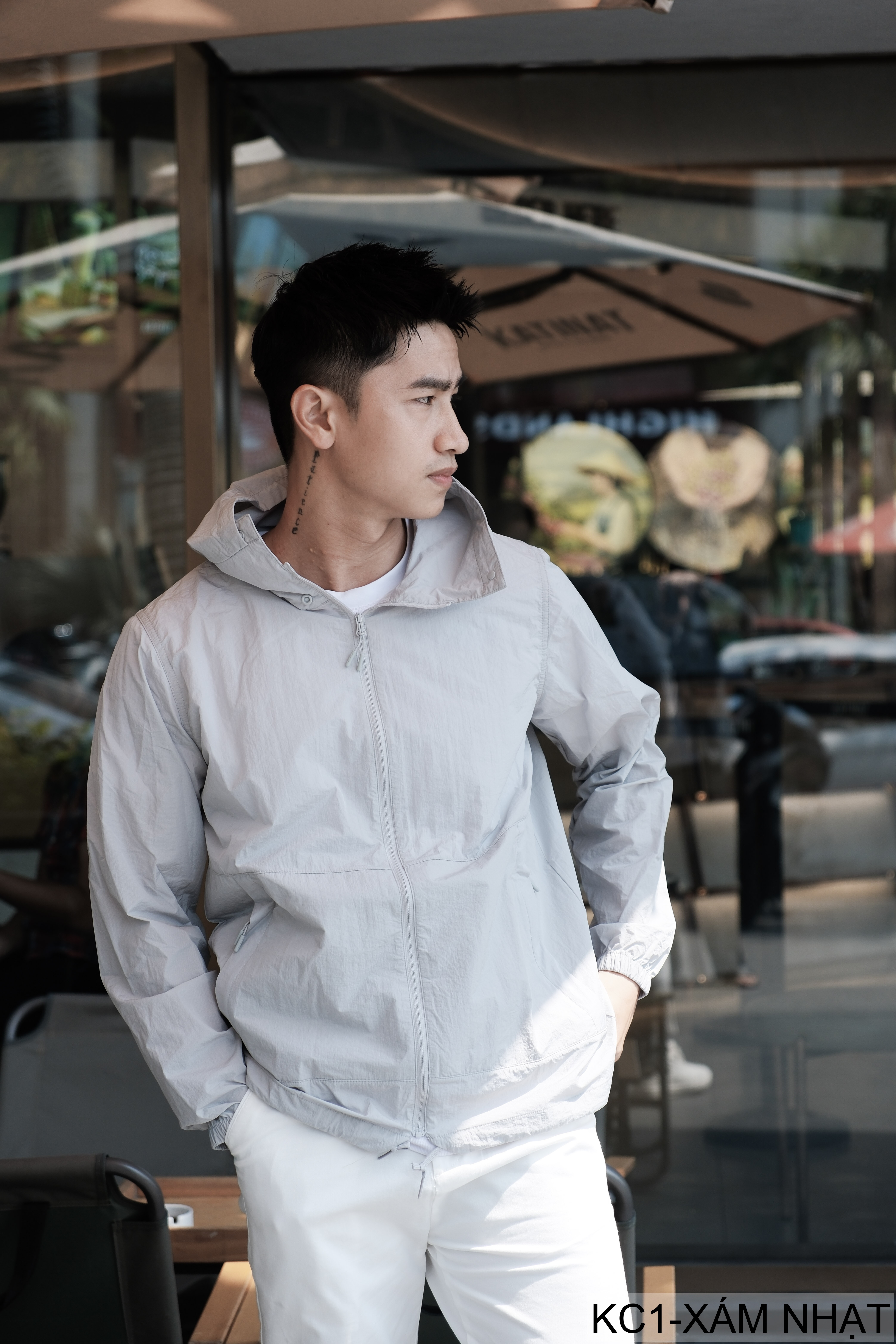 KC1 - Áo khoác chống nắng nam nữ UPF50+ siêu mỏng, thoáng khí, dáng rộng, có mũ trùm đầu_thumbnail_32