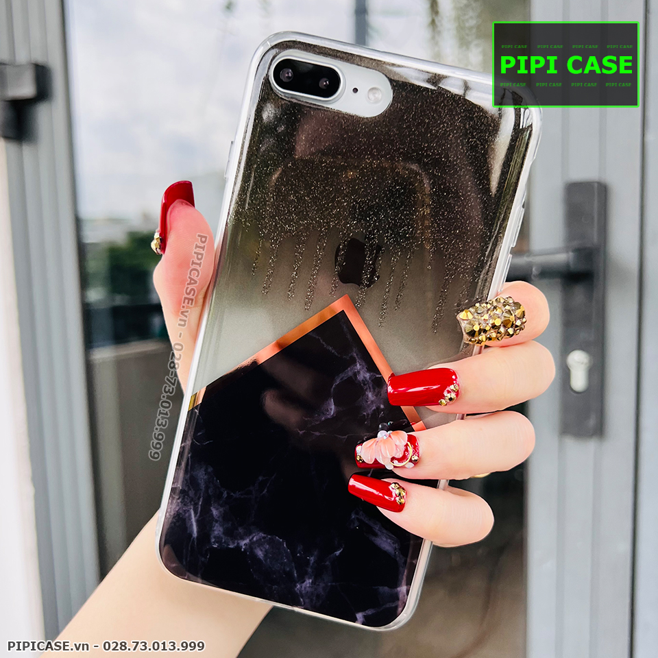 Ốp Lưng iPhone 7 Plus / 8 Plus - Sao Băng - Đen