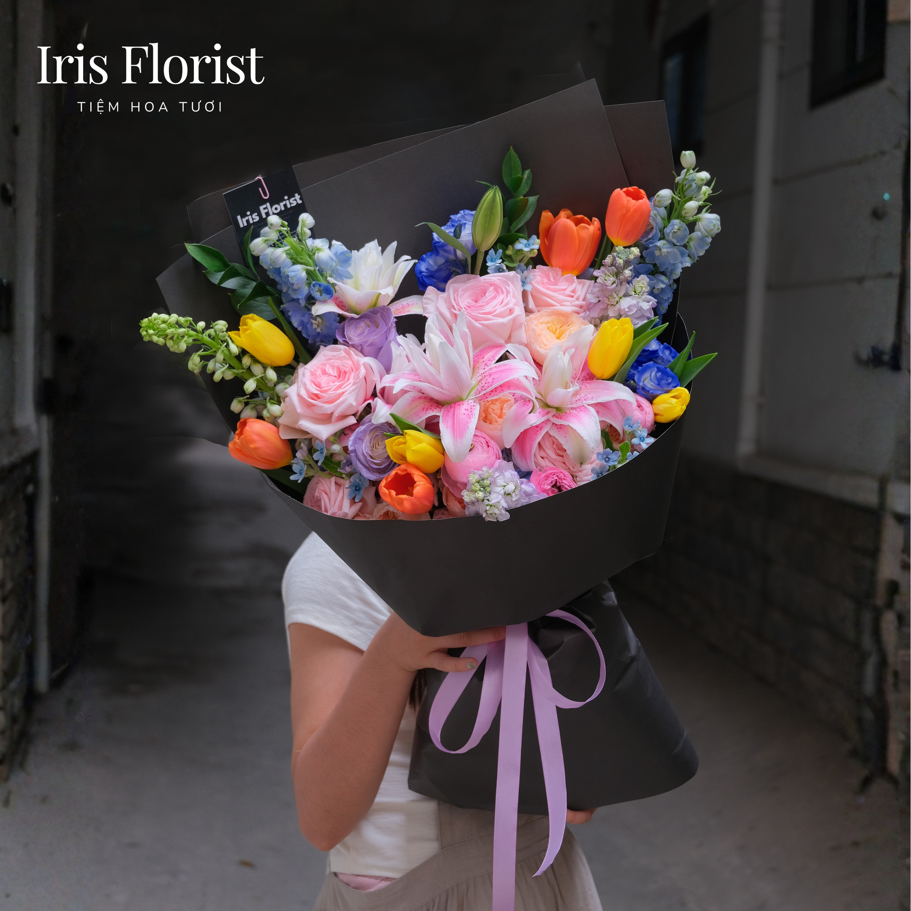 Garden of Ophelia - Bó hoa sắc màu từ hoa nhập khẩu