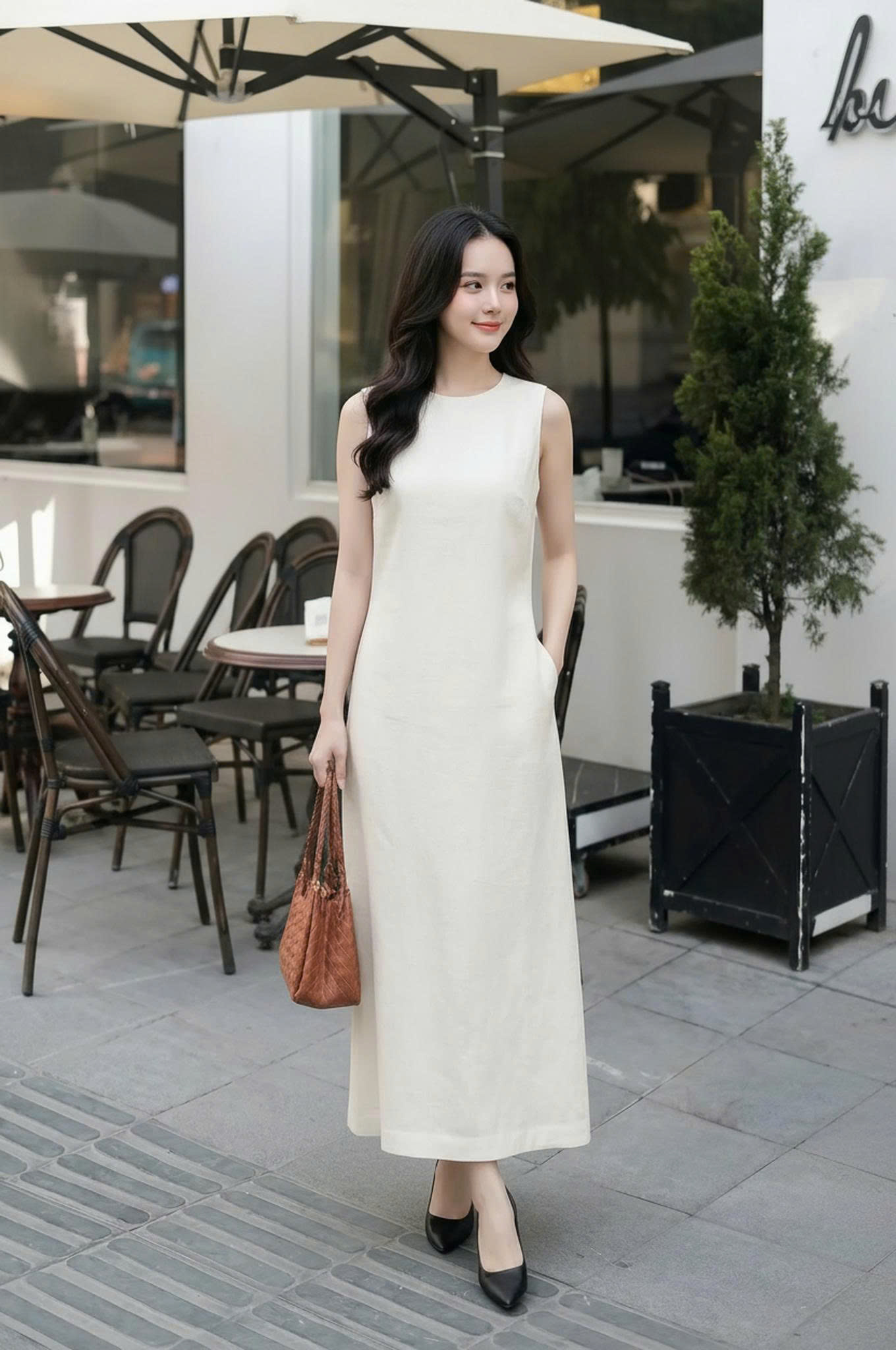 ✨ Đầm Linen Kem Tối Giản ✨_thumbnail_3
