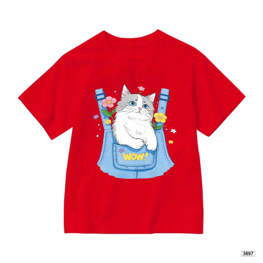 Áo thun bé gái chất mềm mại thoáng mát Mèo con đáng yêu Kado 3697_thumbnail_9