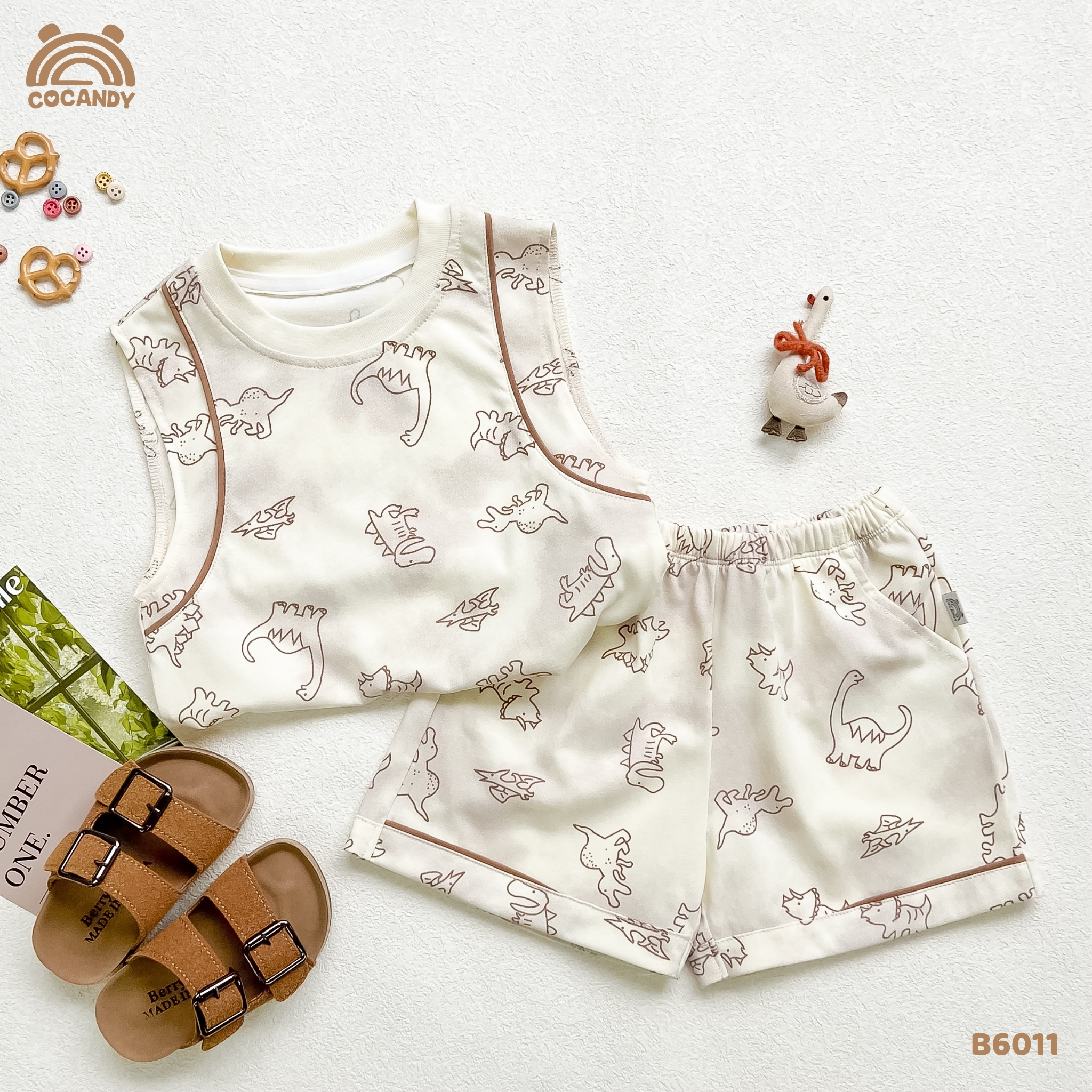 Bộ sát nách cotton BE hình khủng long_thumbnail_1