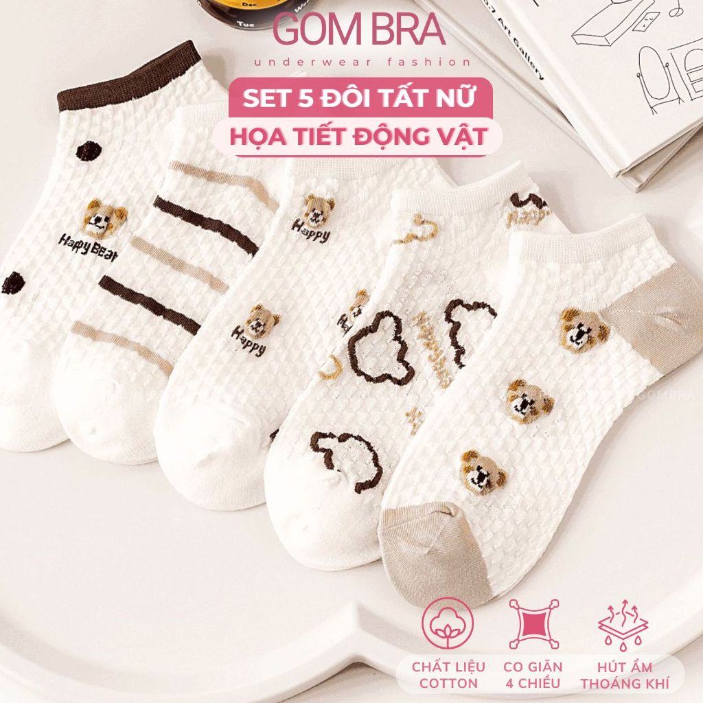 Set 5 đôi tất vớ nữ cổ ngắn UYE-CBCN_thumbnail_2