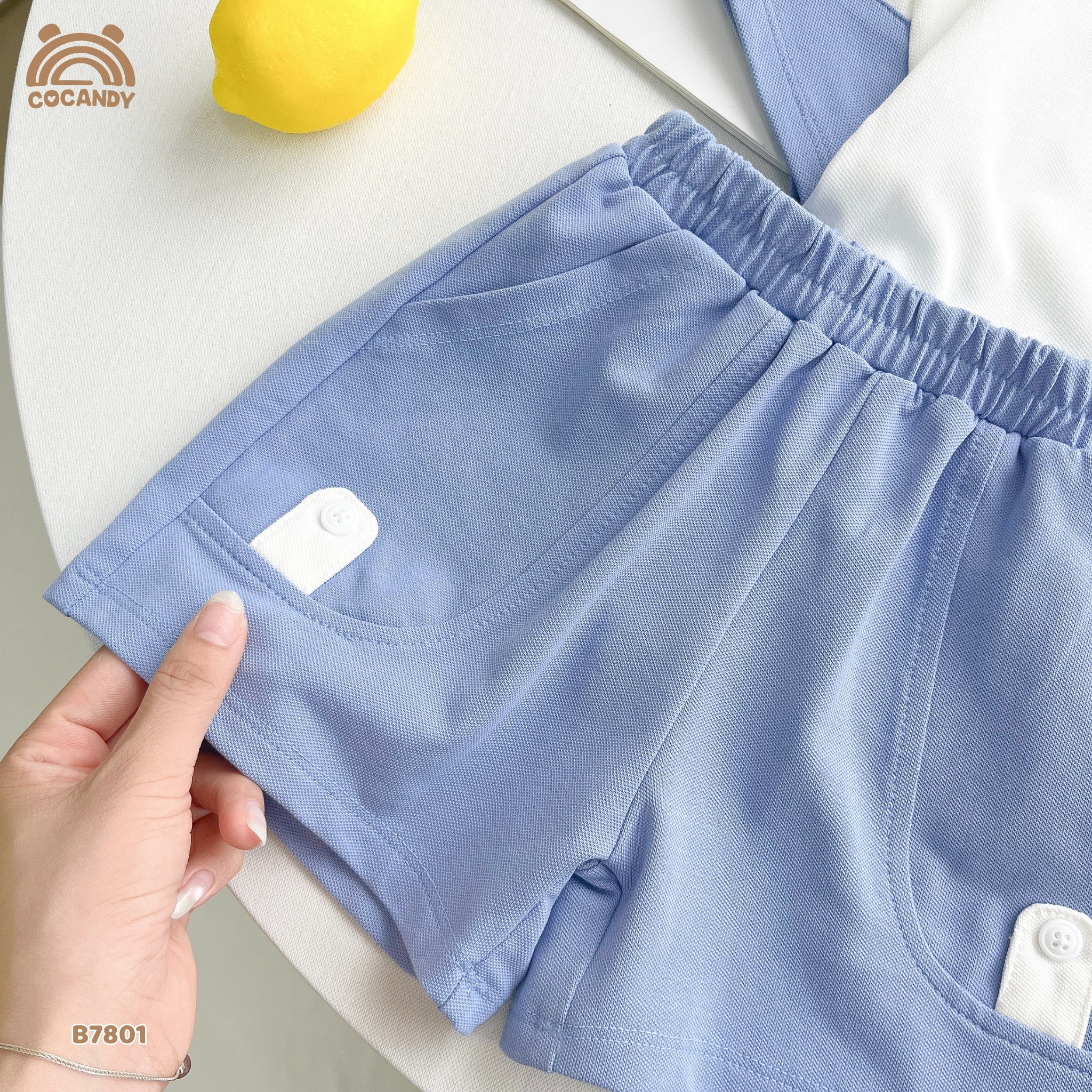 Bộ cộc polo XANH TRẮNG hình thêu cá heo_thumbnail_5
