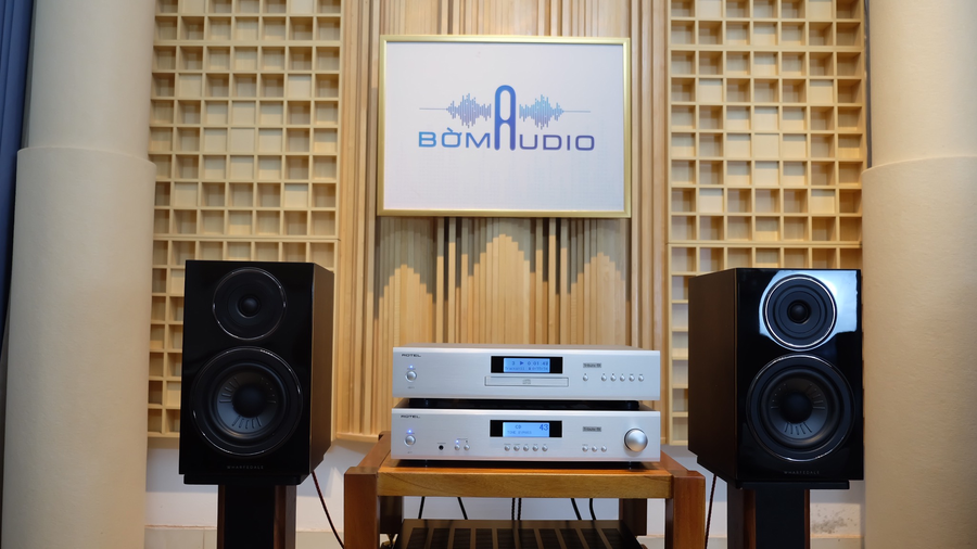 Hình ảnh chụp thực tế Combo Đầu CD Rotel CD11 Tribute + Amply Rotel A11 Tribute + Loa Wharfedale Diamon 12.2
