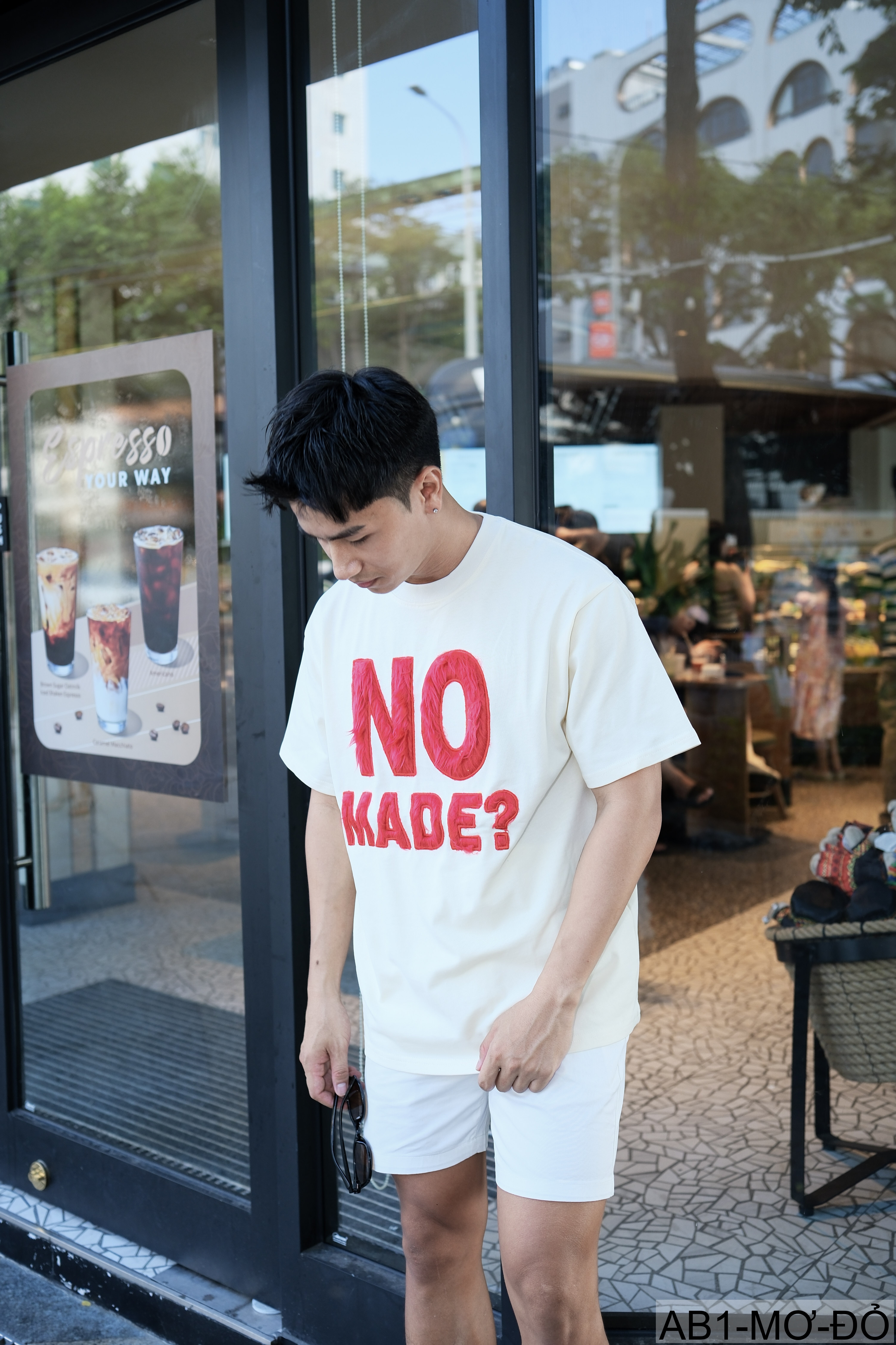 AB1 - Áo phông nam nữ unisex cổ tròn tay ngắn họa tiết NO MADE? phong cách streetwear mùa hè_thumbnail_15